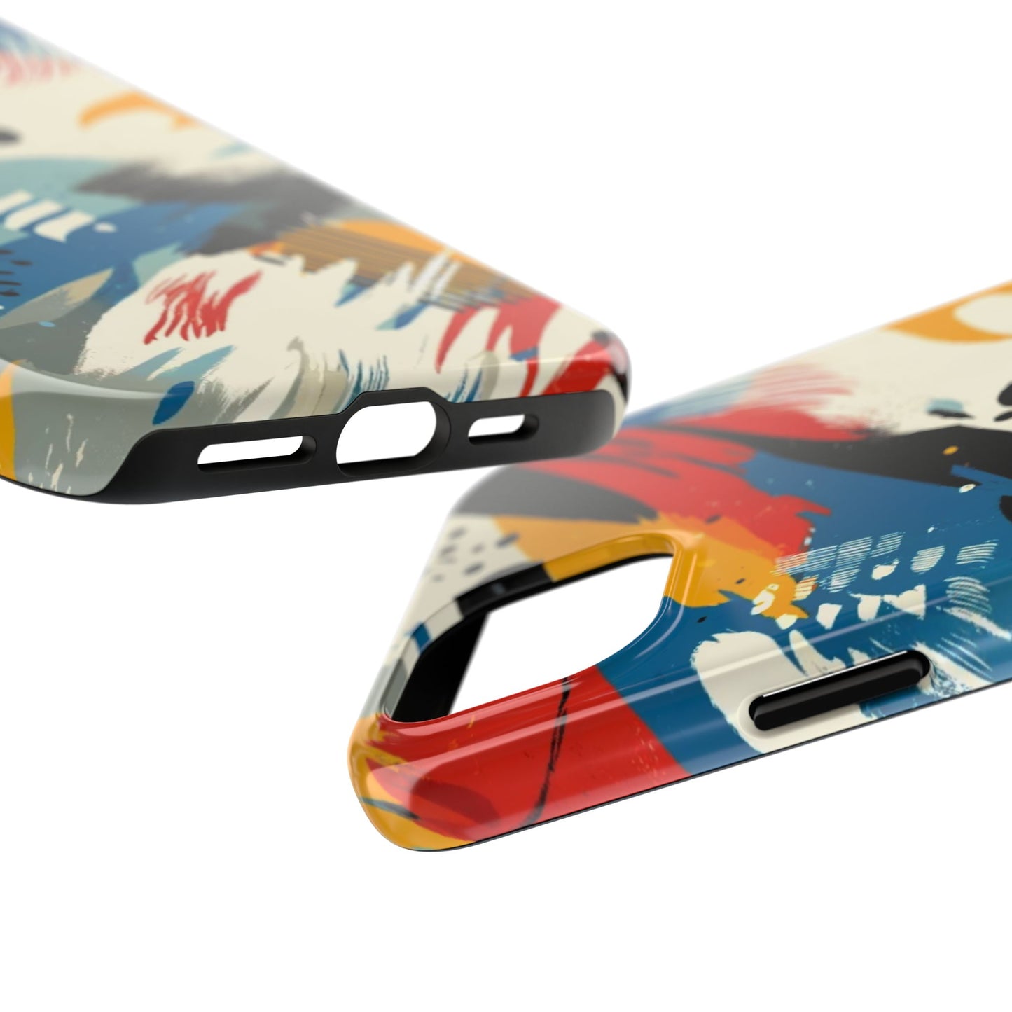 🎨 Vibrant Abstract Brushstroke Phone Case | Bold & Durable iPhone Cover 📱