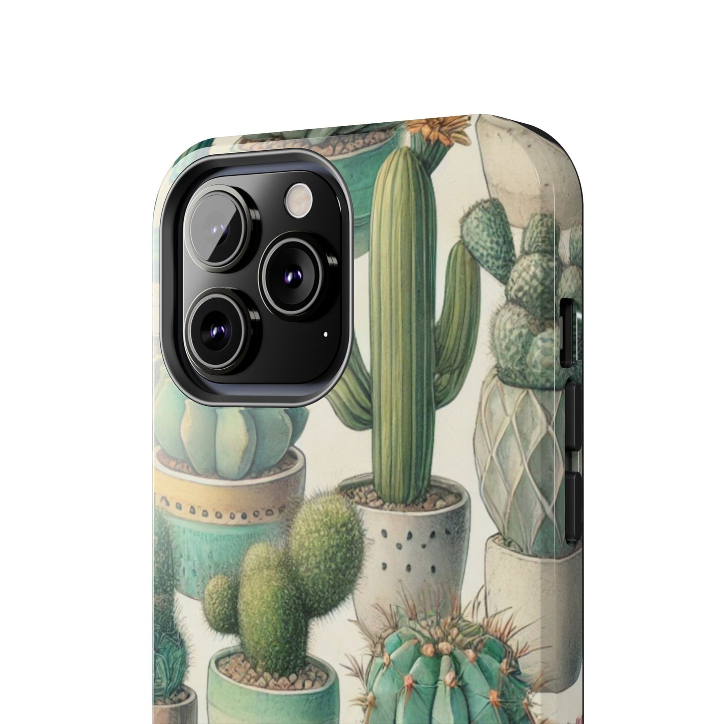 Cactus iPhone Case 🌵 Stylish Glossy Finish, Shockproof Protection for iPhone 16 to 12 Pro Max 📱