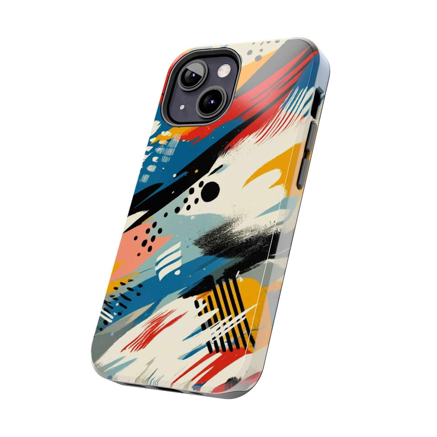 🎨 Vibrant Abstract Brushstroke Phone Case | Bold & Durable iPhone Cover 📱