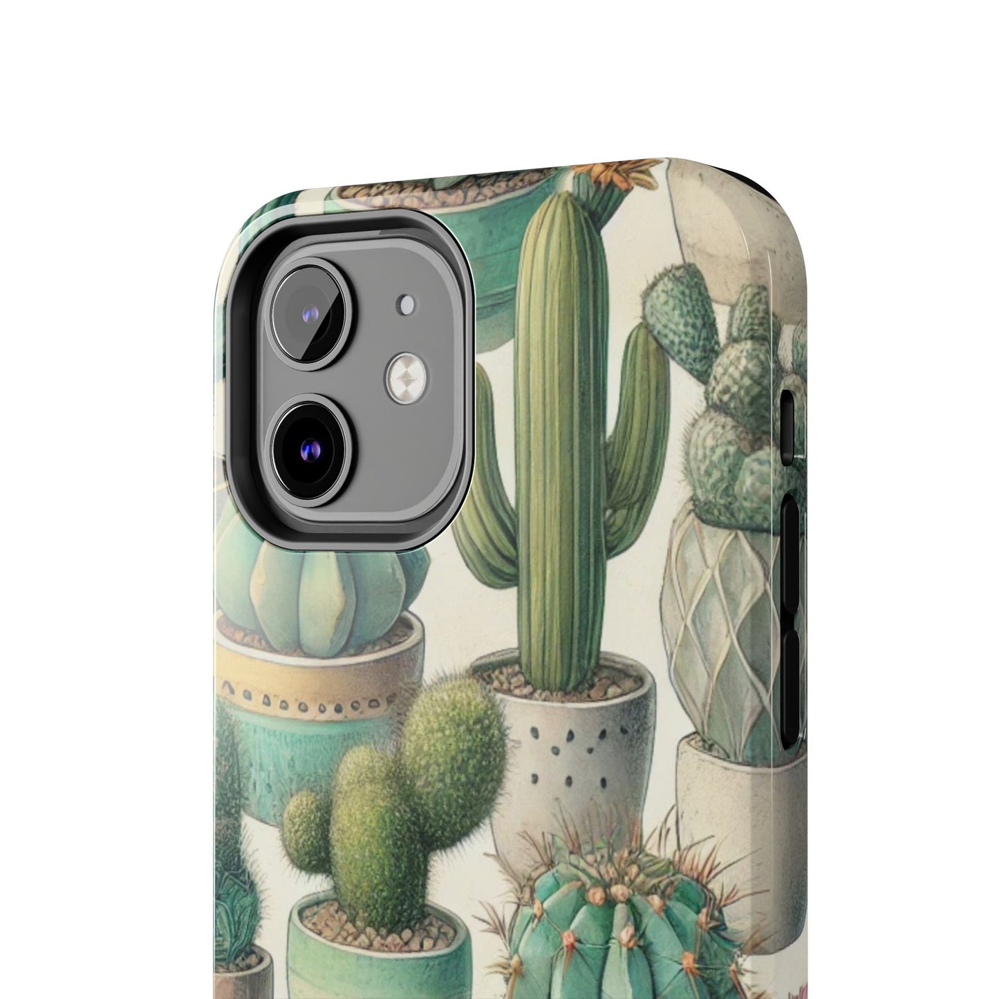 Cactus iPhone Case 🌵 Stylish Glossy Finish, Shockproof Protection for iPhone 16 to 12 Pro Max 📱