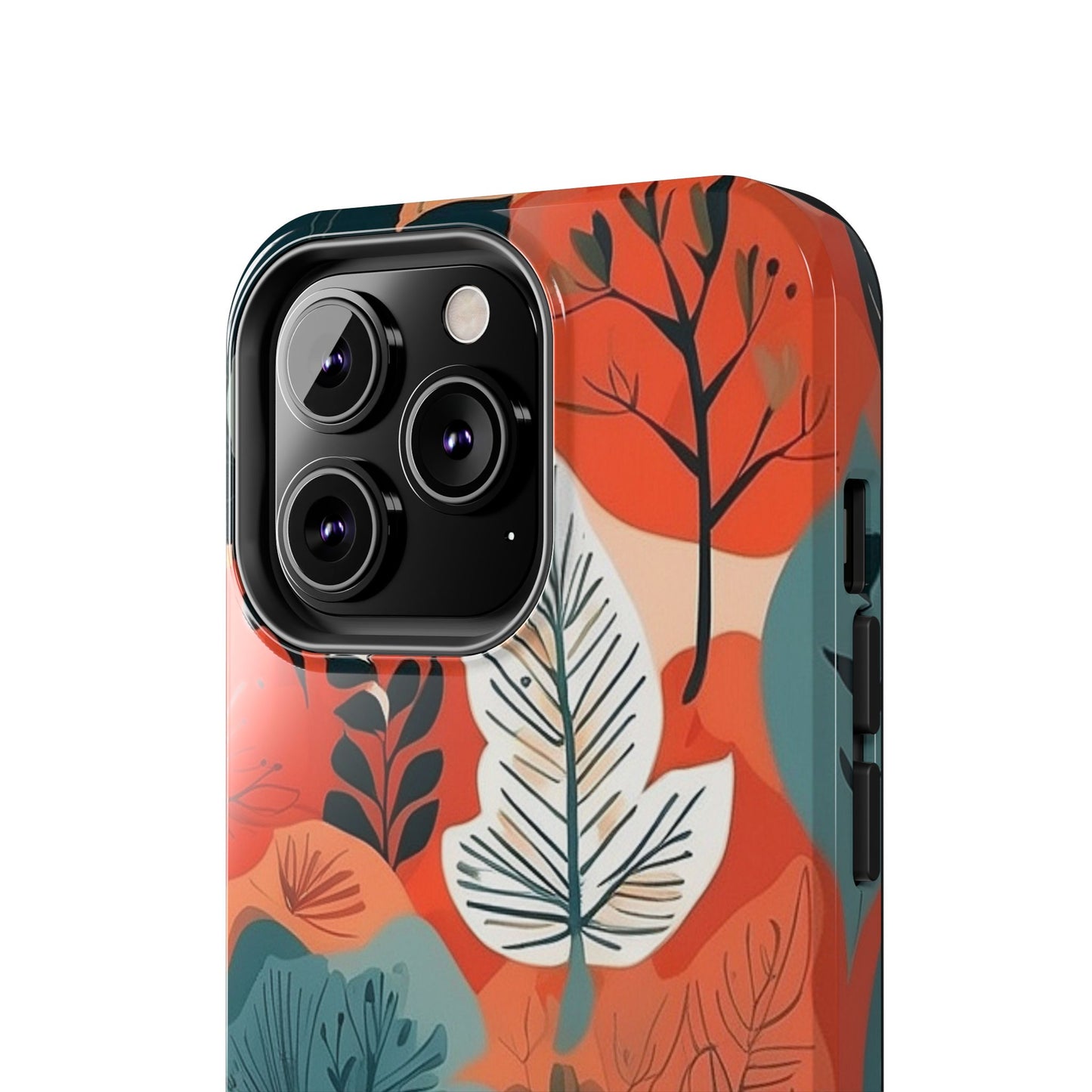 Autumn Leaf iPhone Case 🍁 | Warm Botanical Design, Shockproof Protection for iPhone 16 to 12 Pro Max 📱