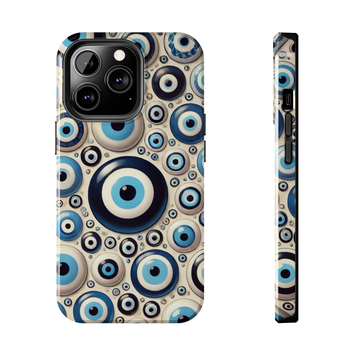 Evil Eye iPhone Case 🧿 | Protective and Stylish Design, Shockproof for iPhone 16 to 12 Pro Max 📱