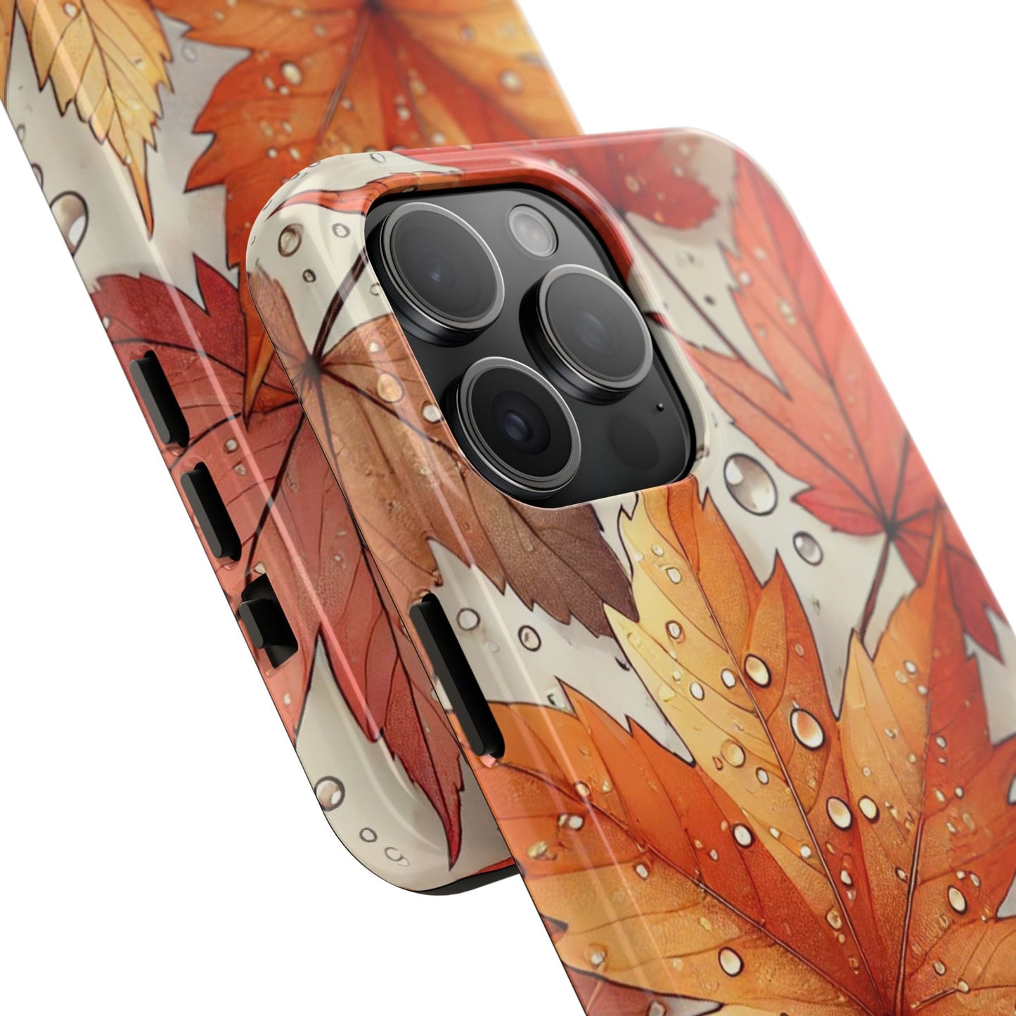 Autumn Leaves iPhone Case 🍁 | Fall-Inspired Design, Shockproof Protection for iPhone 16 to 12 Pro Max 📱