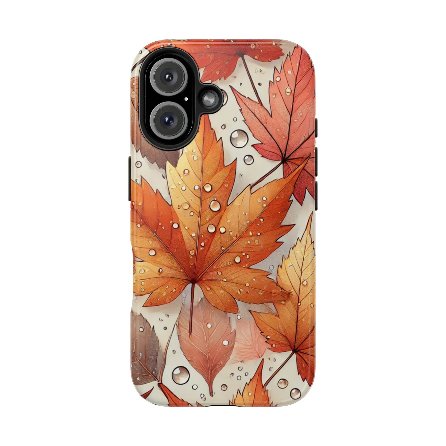 Autumn Leaves iPhone Case 🍁 | Fall-Inspired Design, Shockproof Protection for iPhone 16 to 12 Pro Max 📱