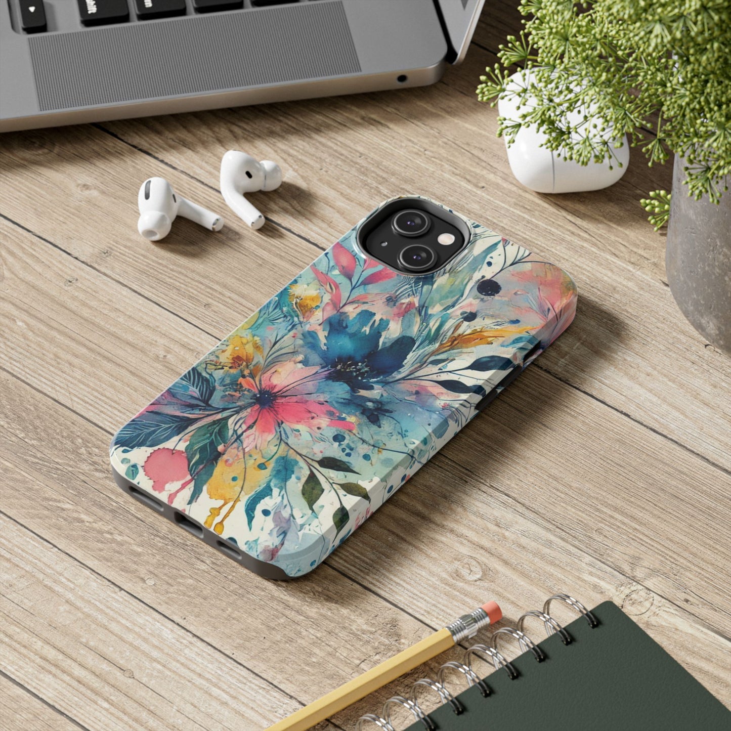 🎨 Watercolor Floral Phone Case | Tough & Stylish Cover for iPhone 📱