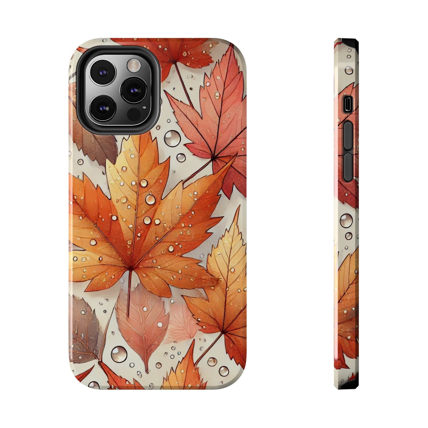 Autumn Leaves iPhone Case 🍁 | Fall-Inspired Design, Shockproof Protection for iPhone 16 to 12 Pro Max 📱