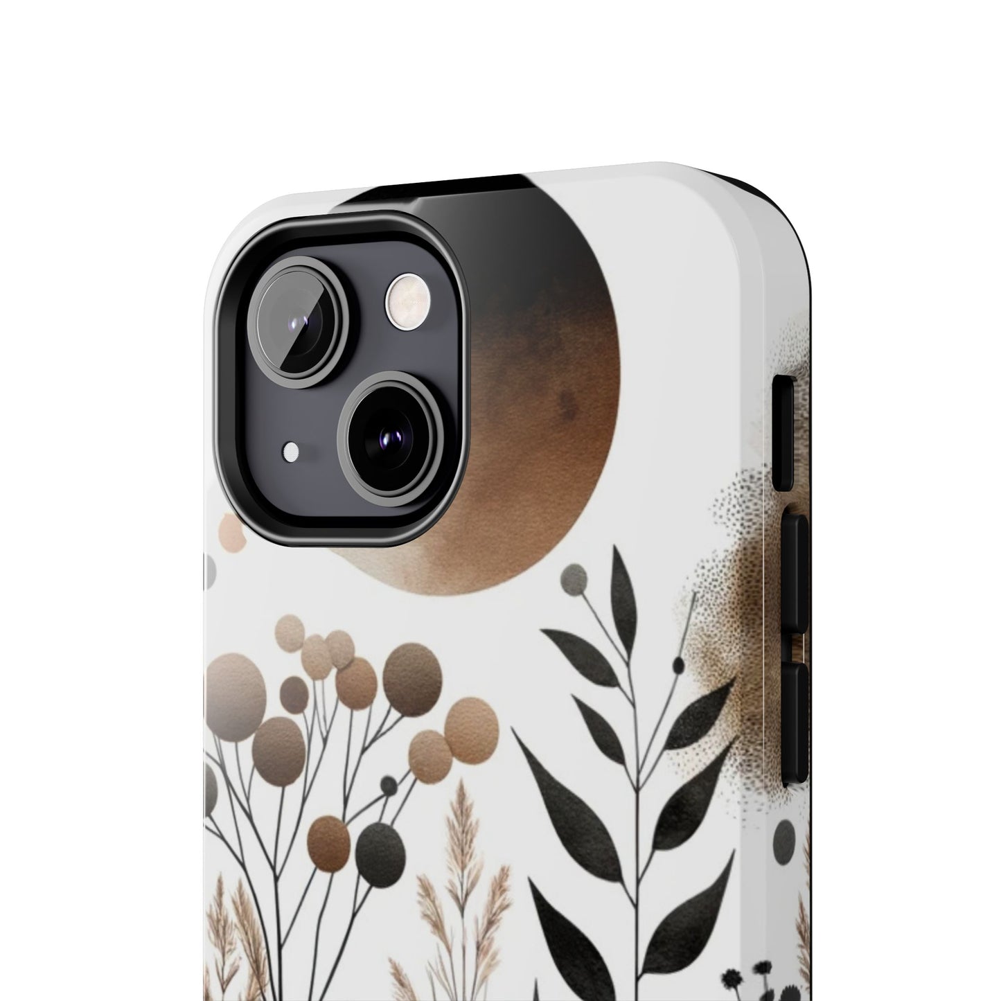 Nature-Inspired iPhone Case 🌿 | Minimalist Watercolor Design, Shockproof Protection for iPhone 16 to 12 Pro Max 📱