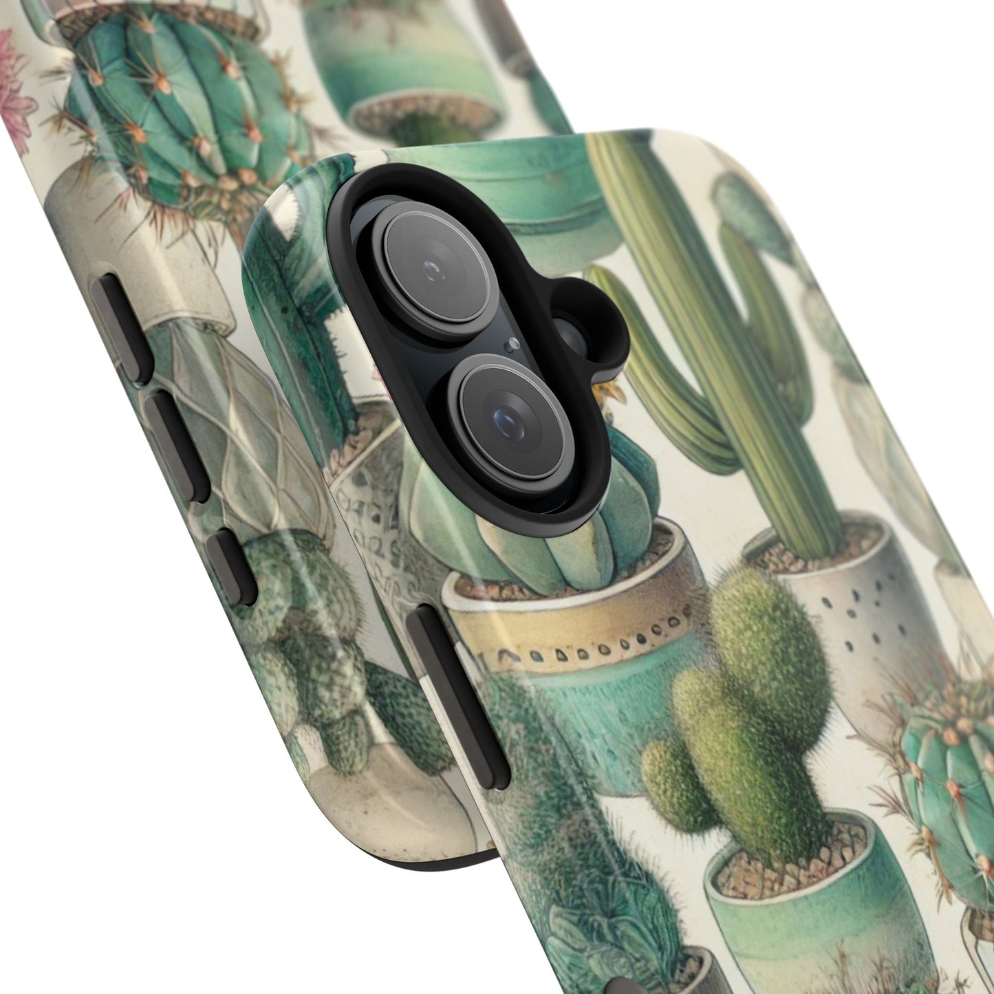 Cactus iPhone Case 🌵 Stylish Glossy Finish, Shockproof Protection for iPhone 16 to 12 Pro Max 📱