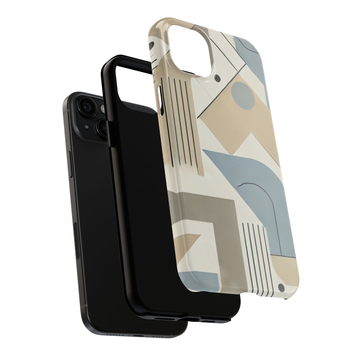 🎨 Modern Abstract Geometry Phone Case | Sleek & Durable iPhone Cover 📱