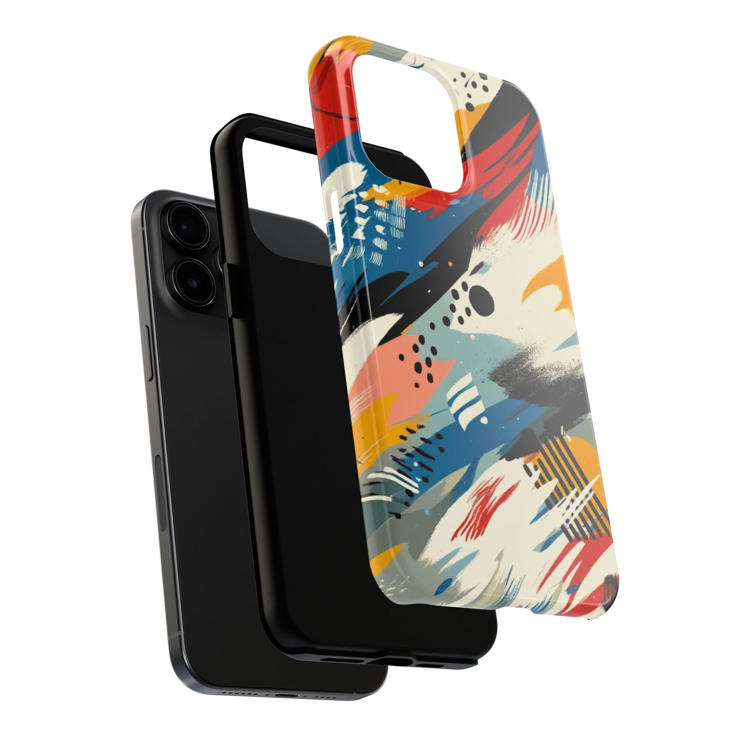 🎨 Vibrant Abstract Brushstroke Phone Case | Bold & Durable iPhone Cover 📱