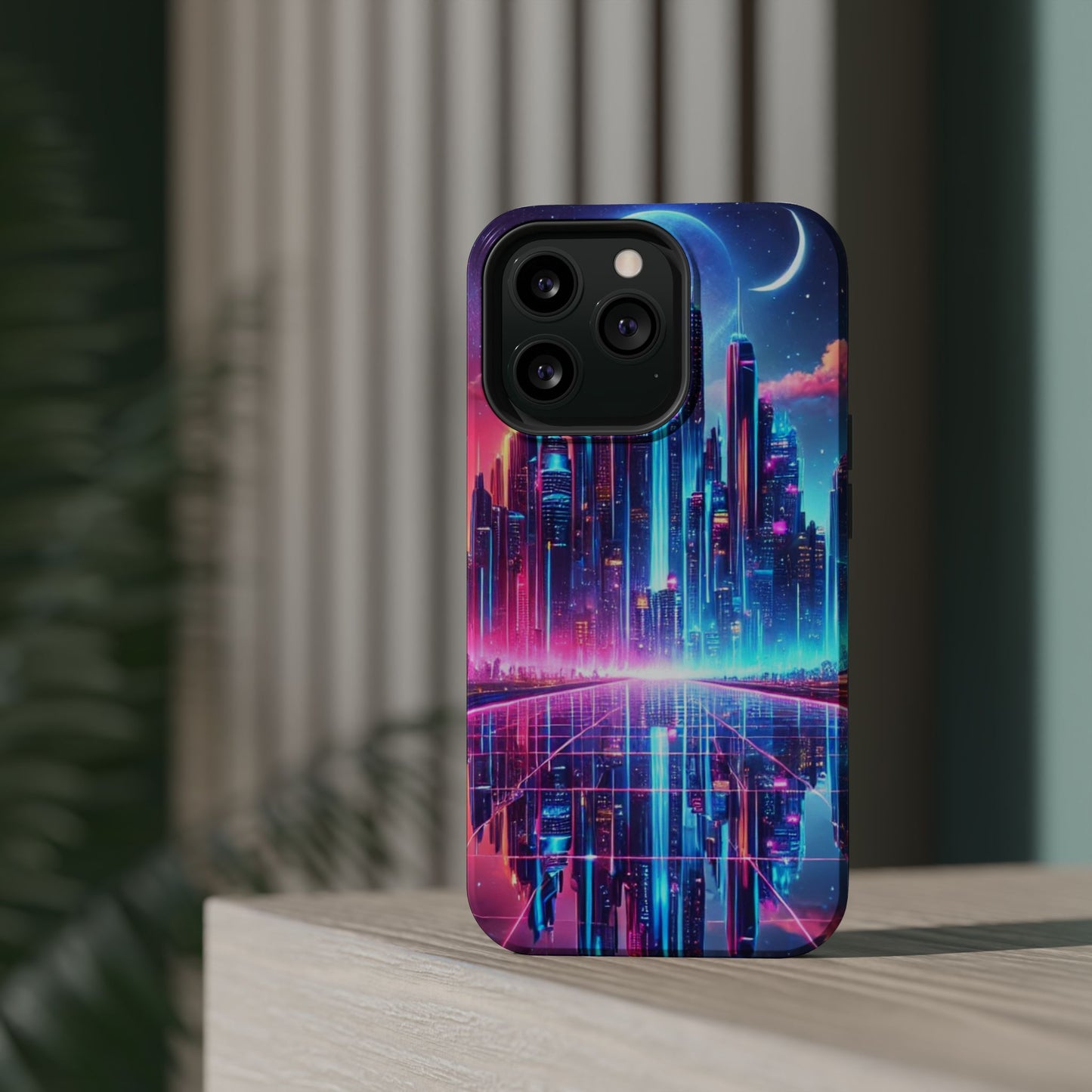 🔥 Neon Cyberpunk Phone Case 🌌 | MagSafe® Ready 📱 iPhone 16 to 13!