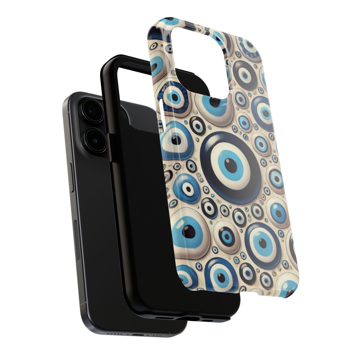 Evil Eye iPhone Case 🧿 | Protective and Stylish Design, Shockproof for iPhone 16 to 12 Pro Max 📱