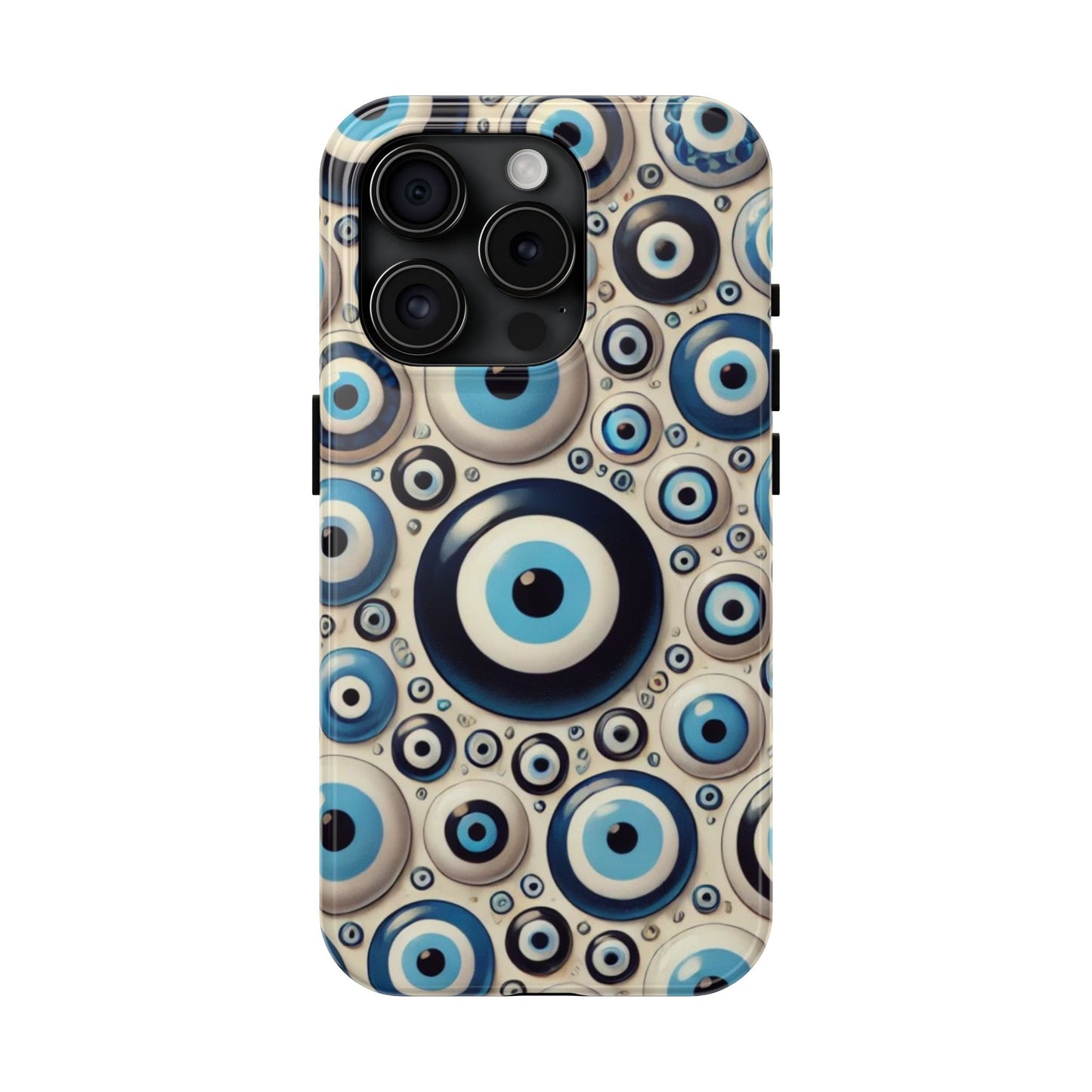 Evil Eye iPhone Case 🧿 | Protective and Stylish Design, Shockproof for iPhone 16 to 12 Pro Max 📱