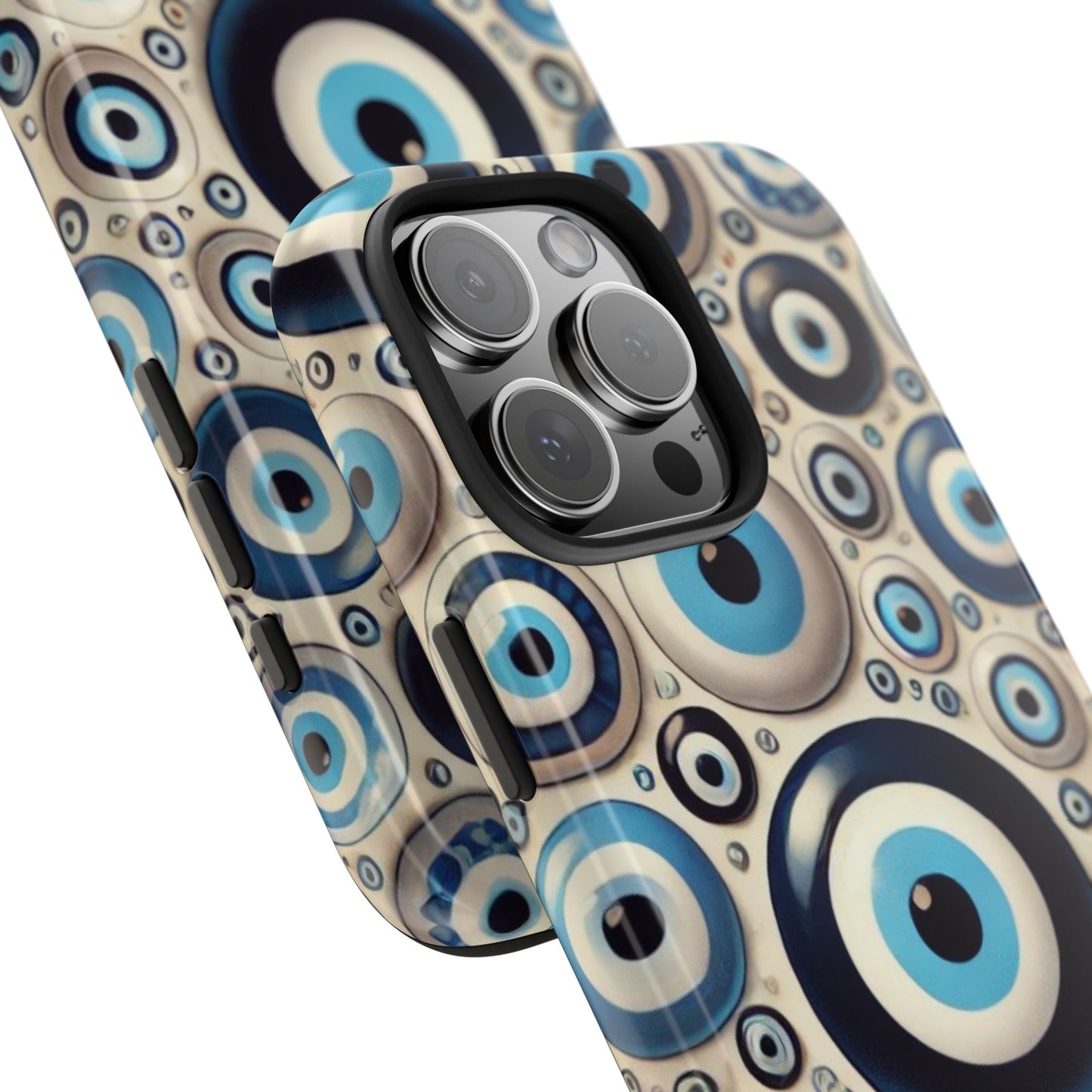 Evil Eye iPhone Case 🧿 | Protective and Stylish Design, Shockproof for iPhone 16 to 12 Pro Max 📱