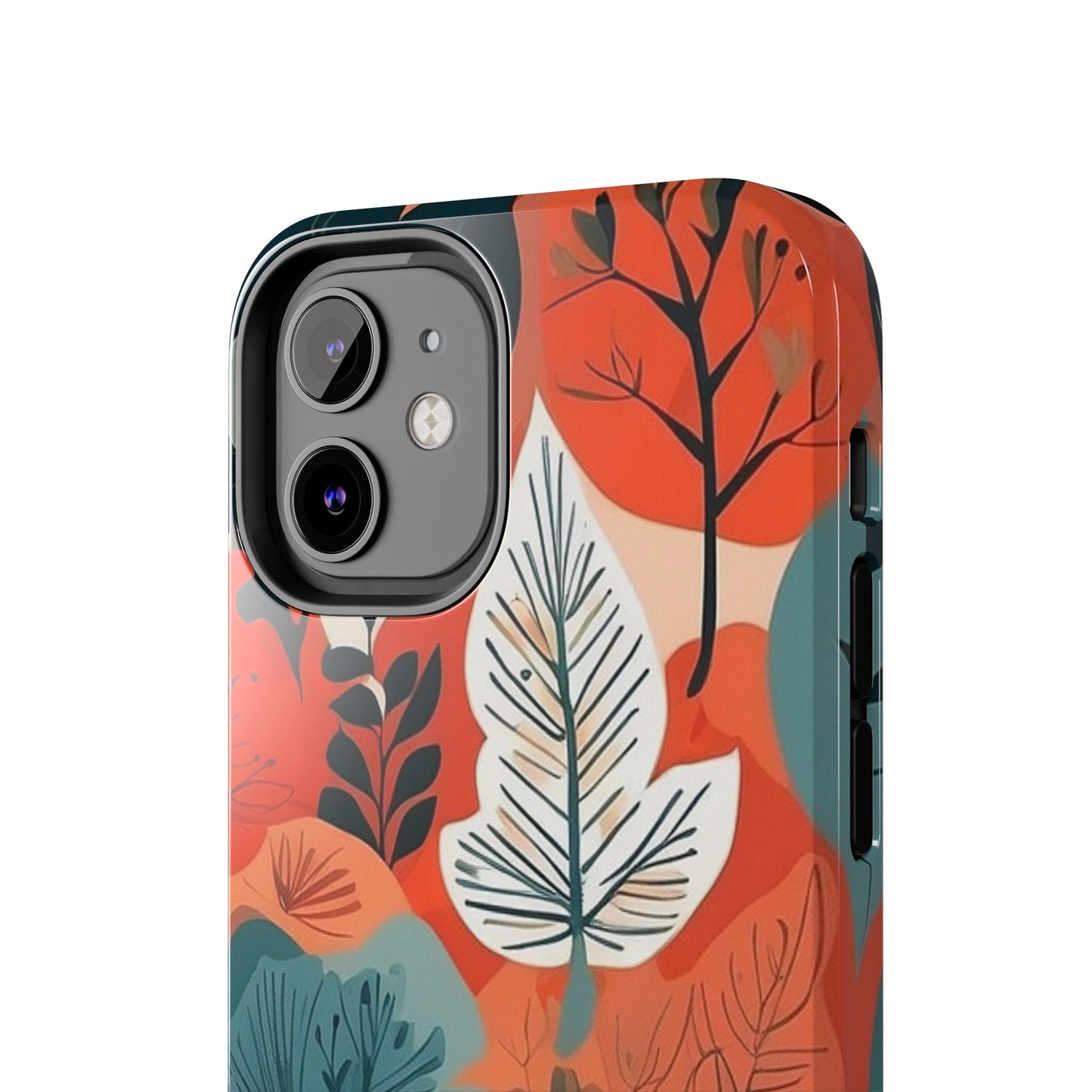 Autumn Leaf iPhone Case 🍁 | Warm Botanical Design, Shockproof Protection for iPhone 16 to 12 Pro Max 📱