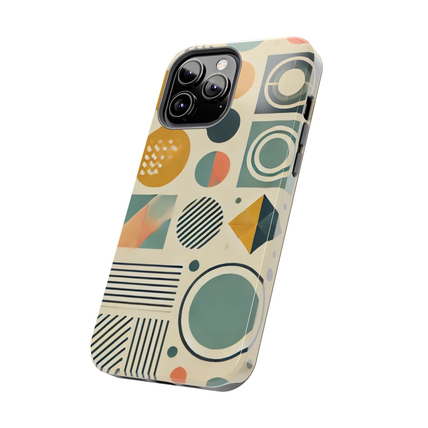 🔵 Geometric Pattern Phone Case | Stylish & Durable iPhone Cover 📱