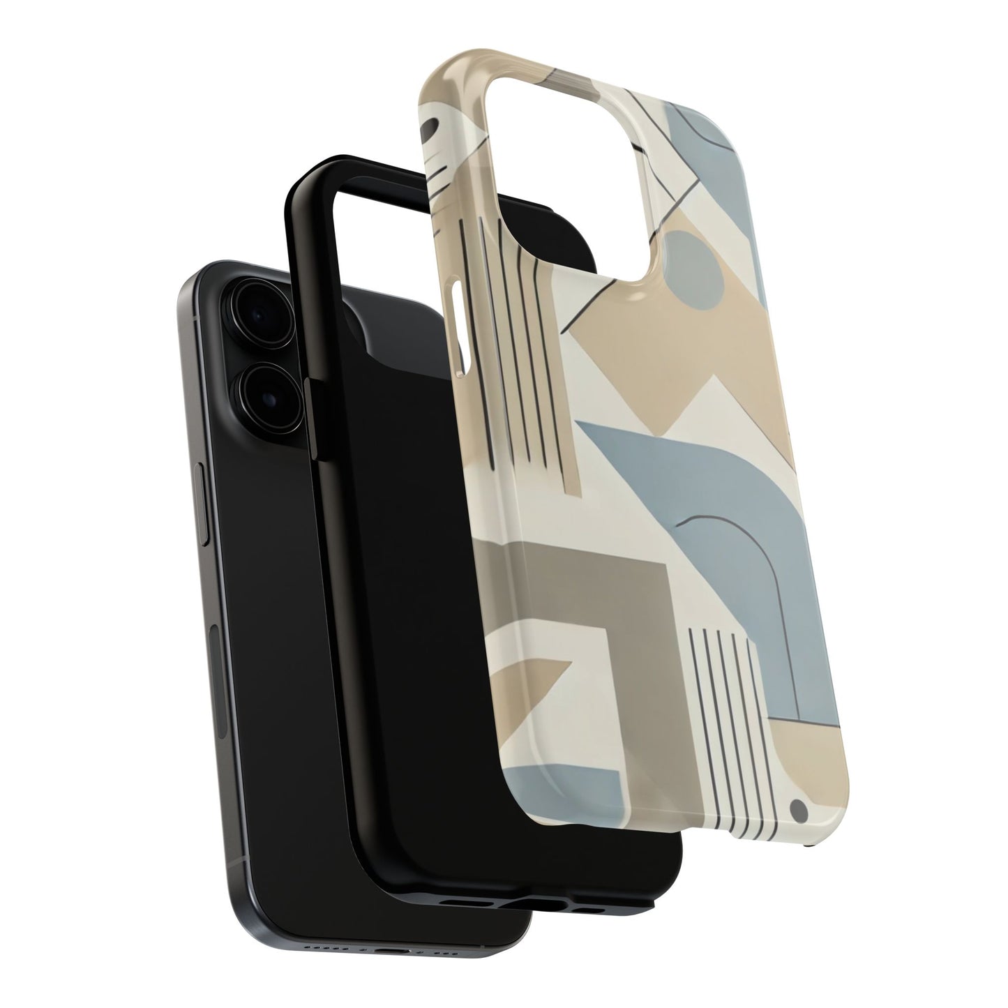 🎨 Modern Abstract Geometry Phone Case | Sleek & Durable iPhone Cover 📱