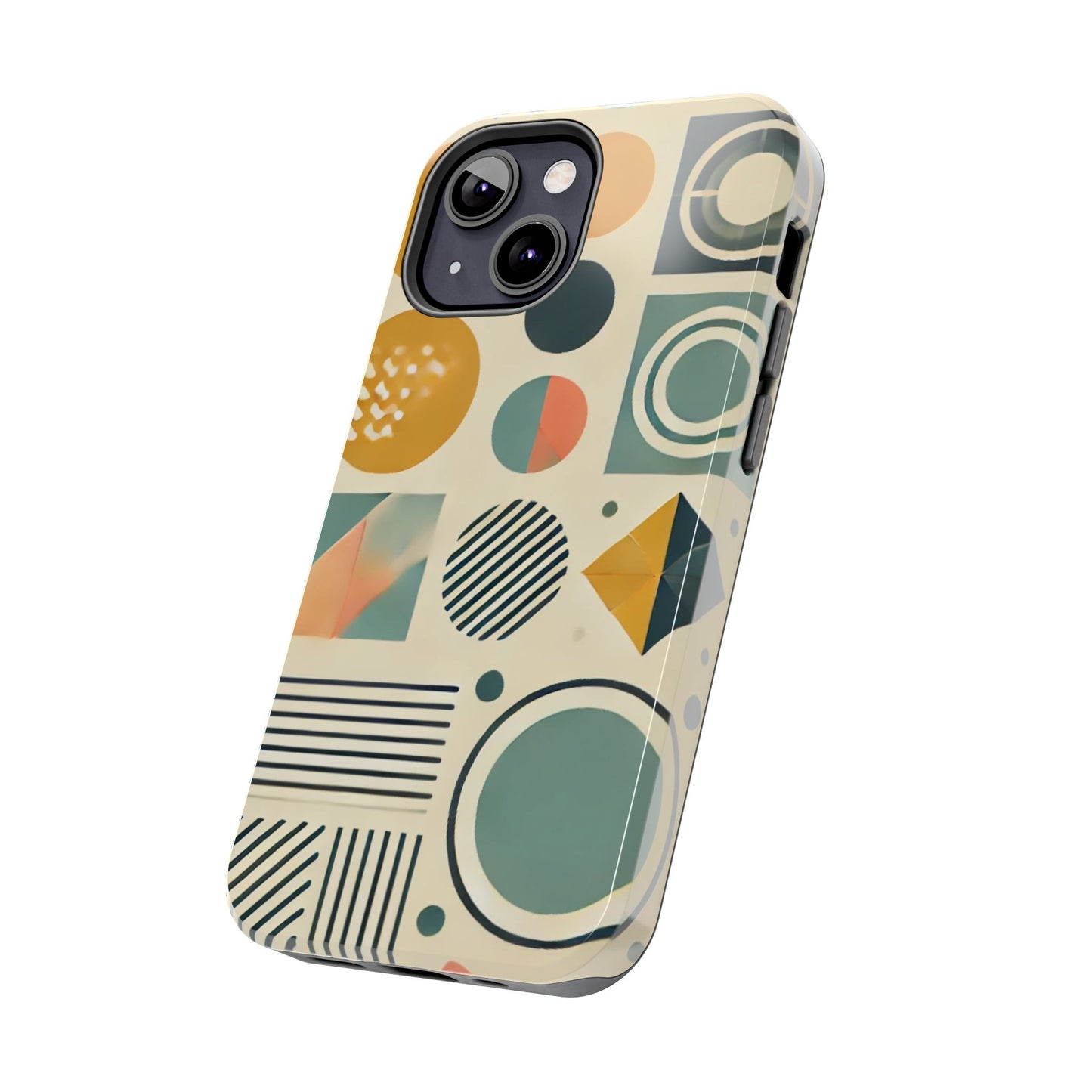 🔵 Geometric Pattern Phone Case | Stylish & Durable iPhone Cover 📱