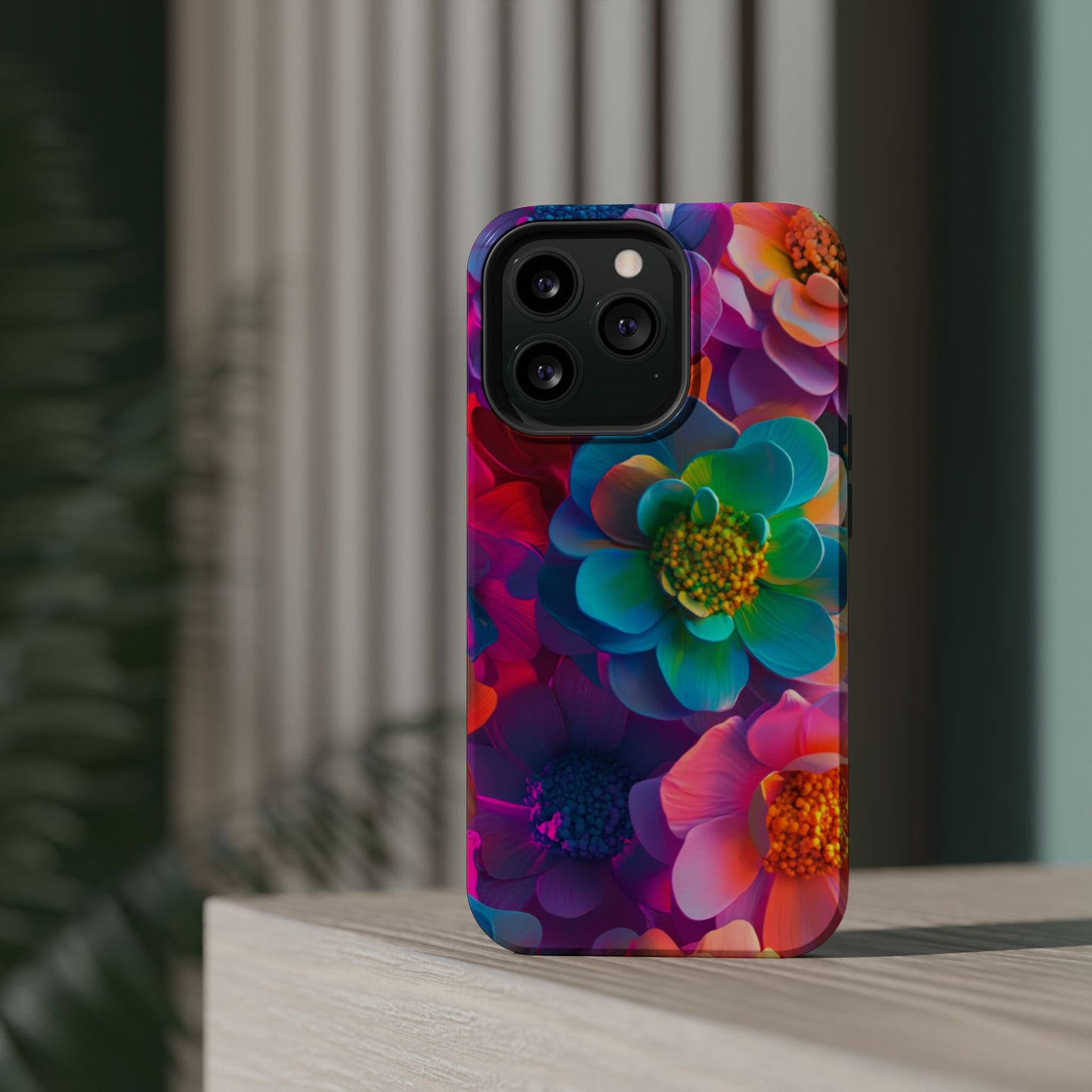 🌺 Vibrant Bloom Phone Case with 3D Neon Florals 🌺