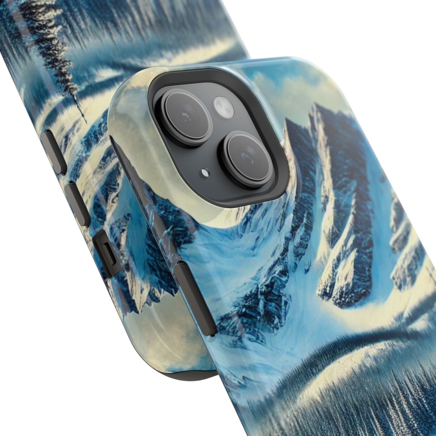 📱 Snowy Mountain Landscape Phone Case – MagSafe® Compatible 🌨️❄️