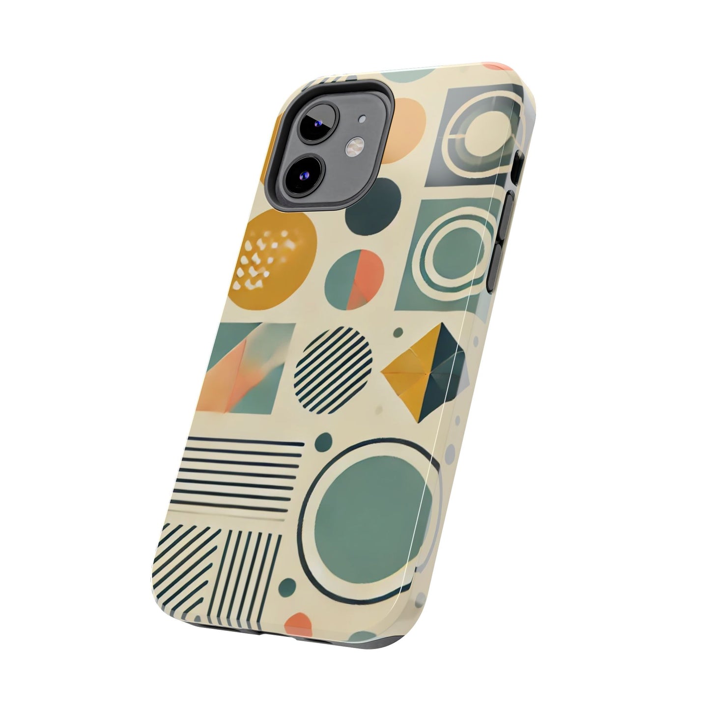 🔵 Geometric Pattern Phone Case | Stylish & Durable iPhone Cover 📱