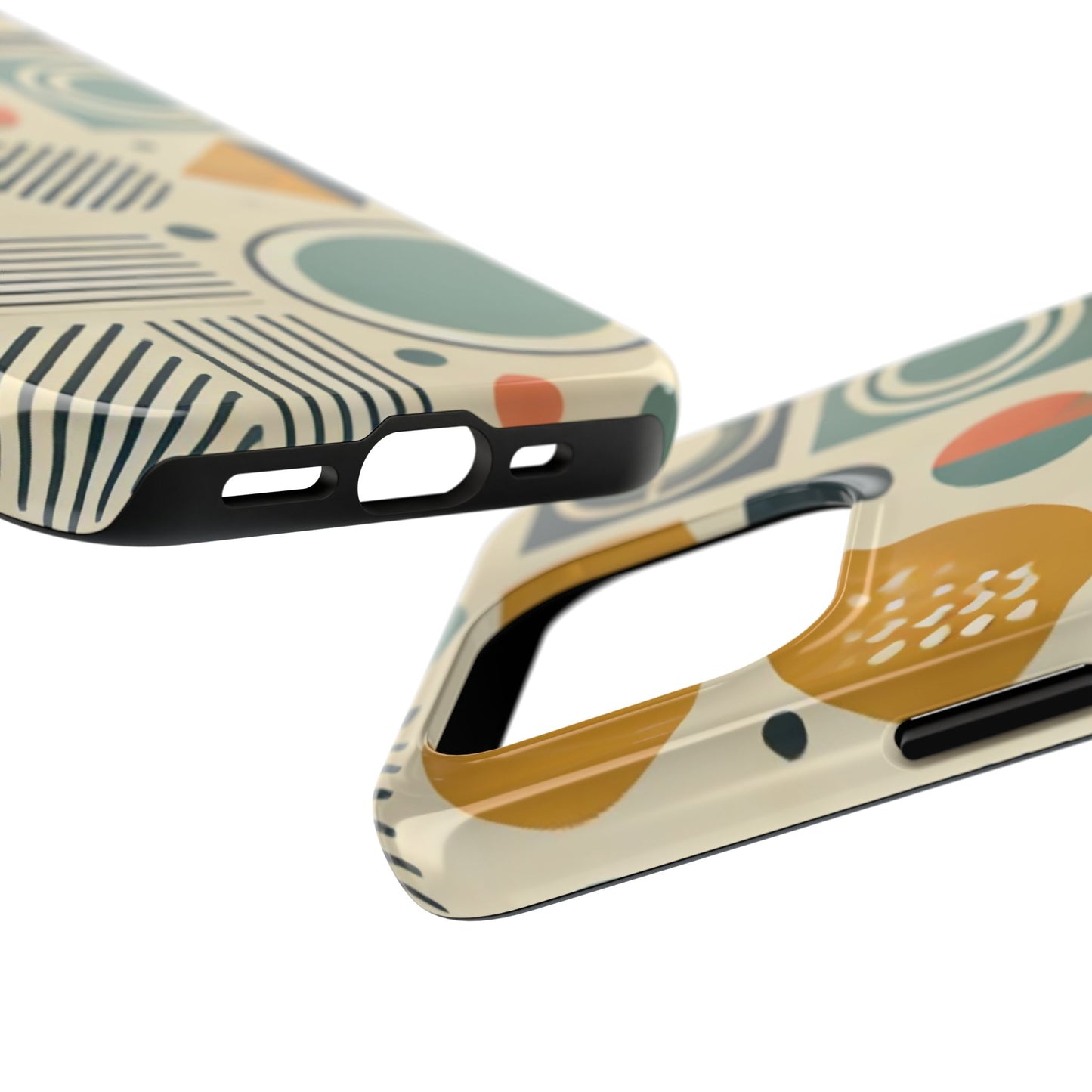 🔵 Geometric Pattern Phone Case | Stylish & Durable iPhone Cover 📱