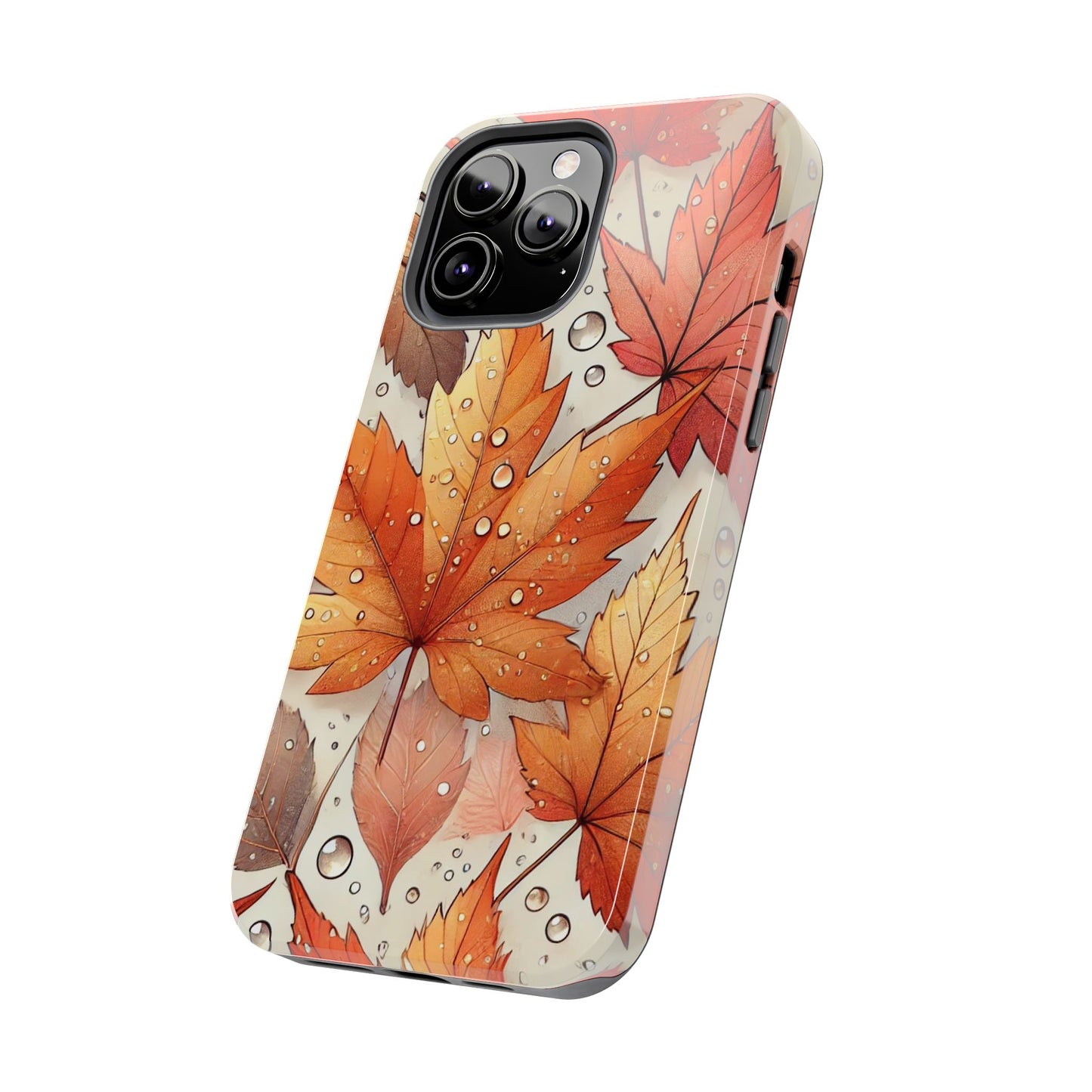 Autumn Leaves iPhone Case 🍁 | Fall-Inspired Design, Shockproof Protection for iPhone 16 to 12 Pro Max 📱