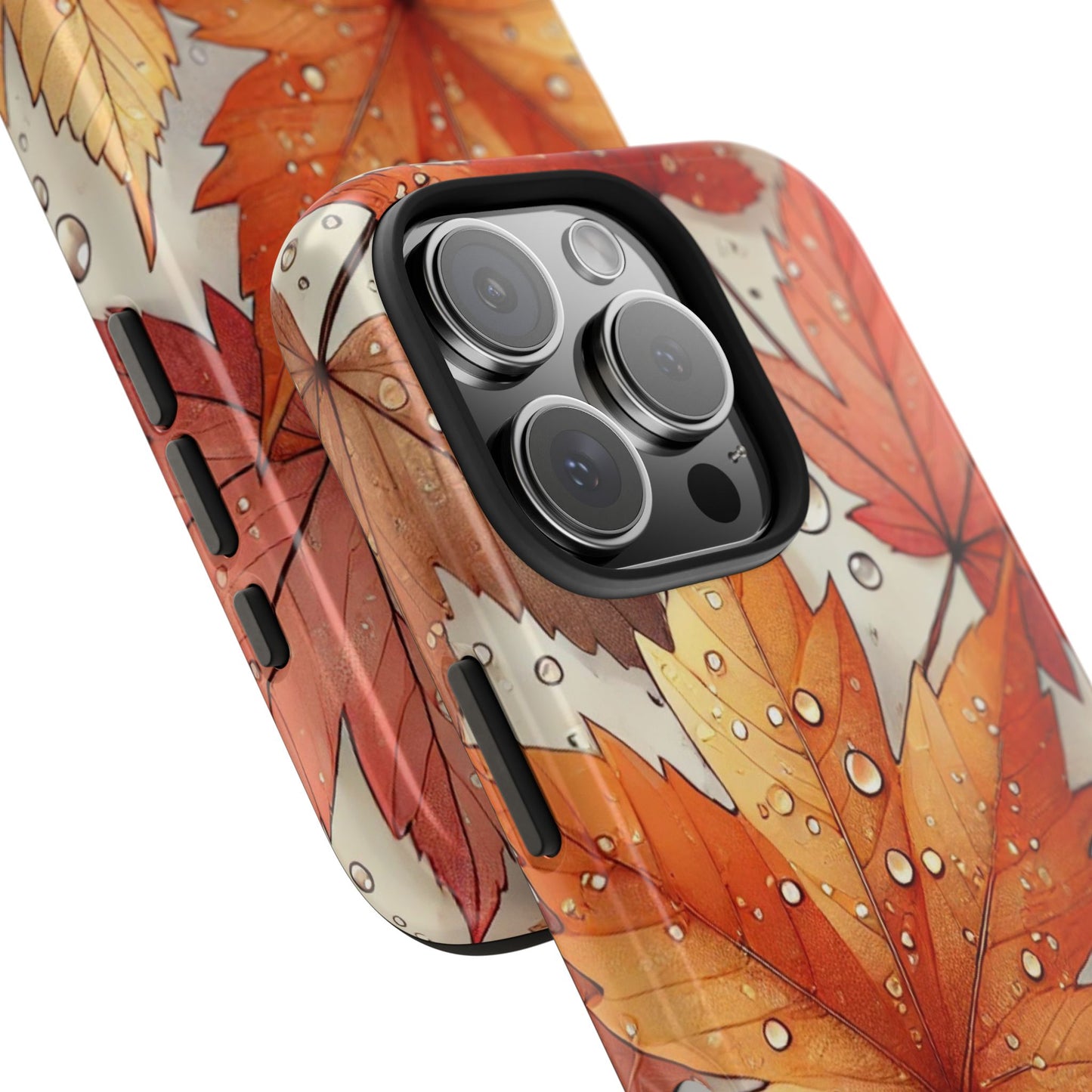 Autumn Leaves iPhone Case 🍁 | Fall-Inspired Design, Shockproof Protection for iPhone 16 to 12 Pro Max 📱