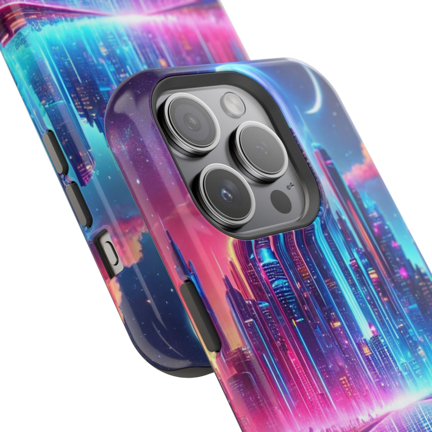 🔥 Neon Cyberpunk Phone Case 🌌 | MagSafe® Ready 📱 iPhone 16 to 13!