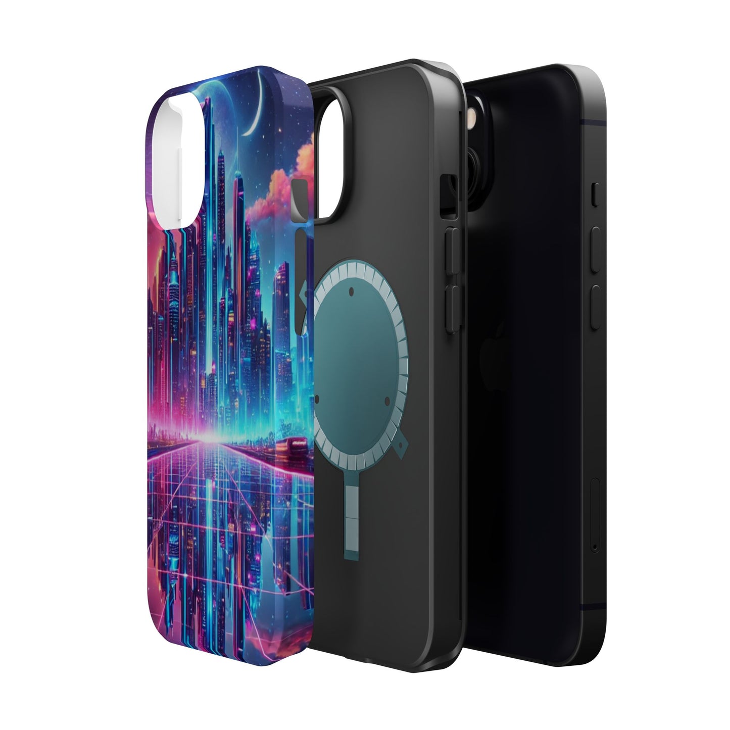 🔥 Neon Cyberpunk Phone Case 🌌 | MagSafe® Ready 📱 iPhone 16 to 13!