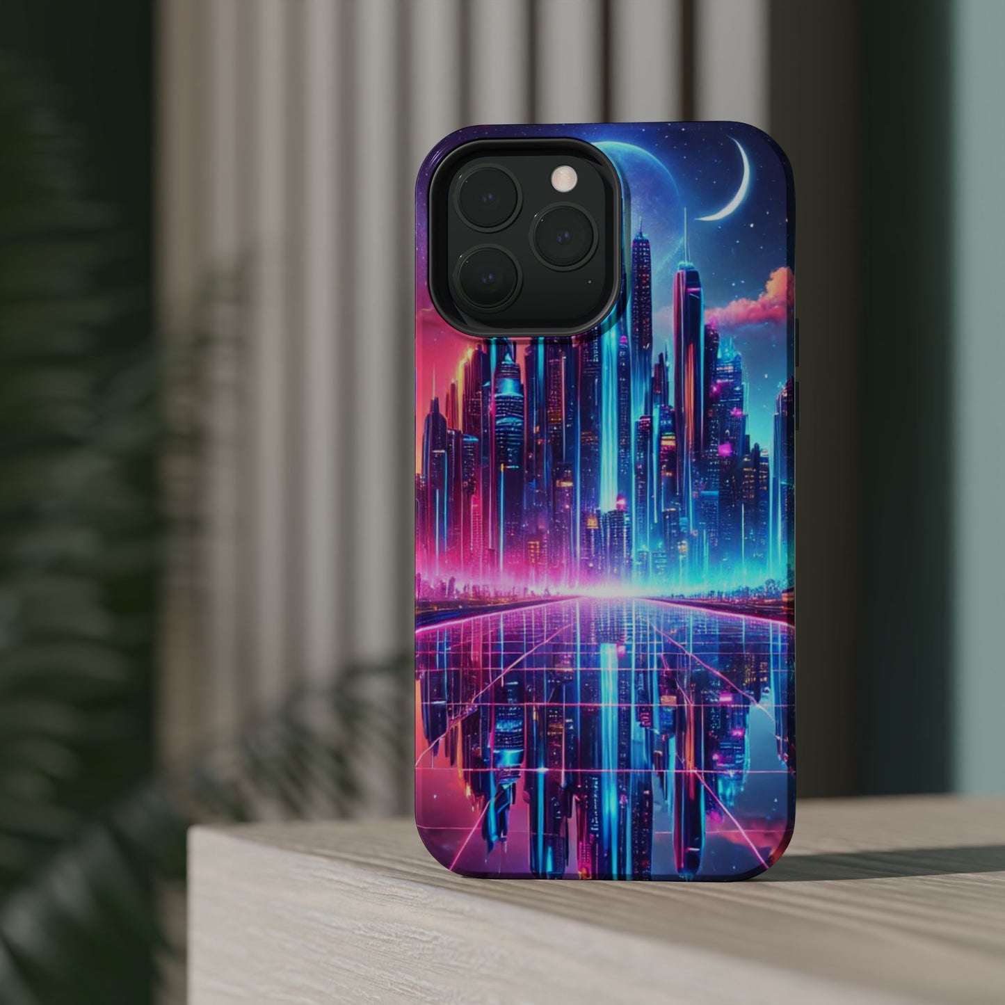 🔥 Neon Cyberpunk Phone Case 🌌 | MagSafe® Ready 📱 iPhone 16 to 13!