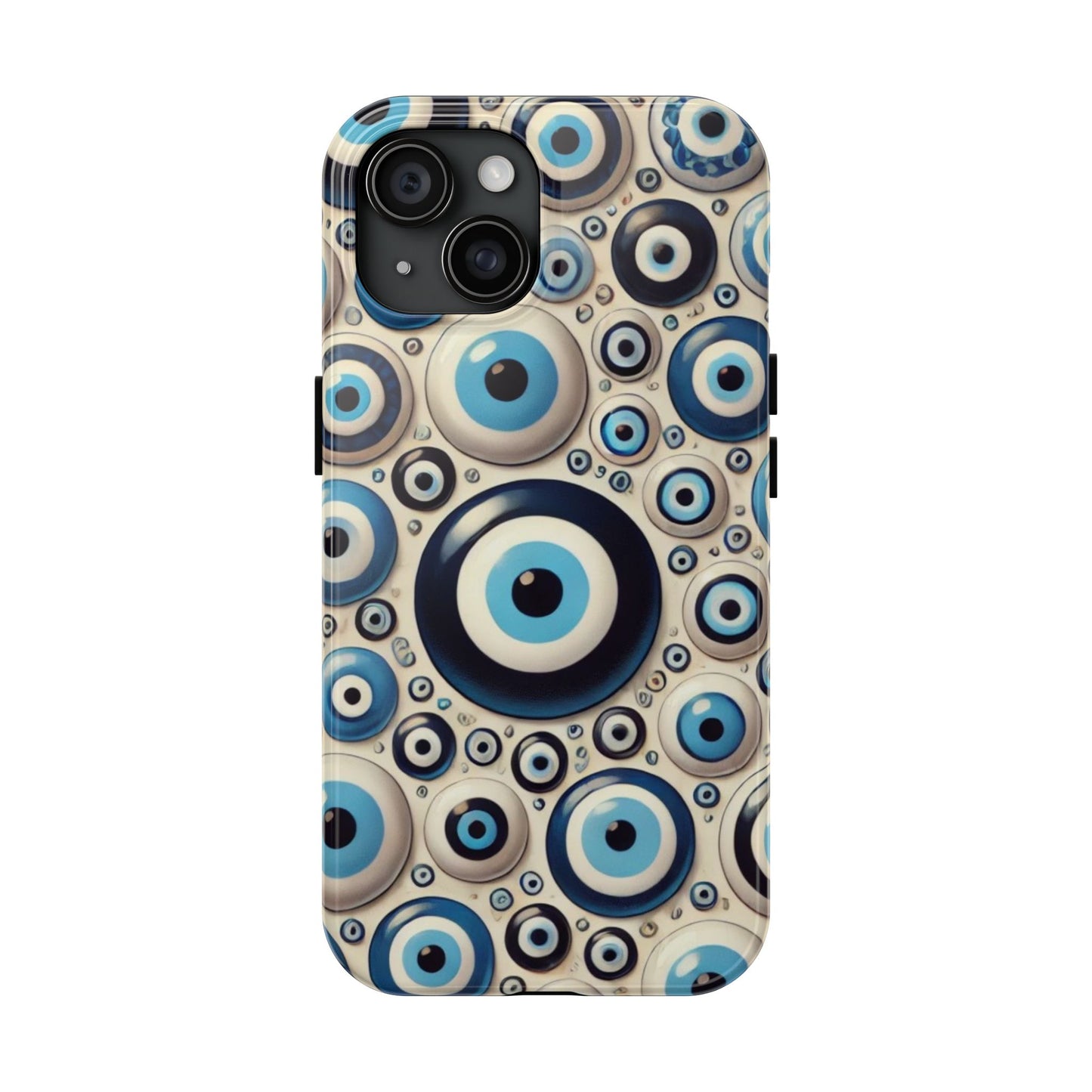 Evil Eye iPhone Case 🧿 | Protective and Stylish Design, Shockproof for iPhone 16 to 12 Pro Max 📱