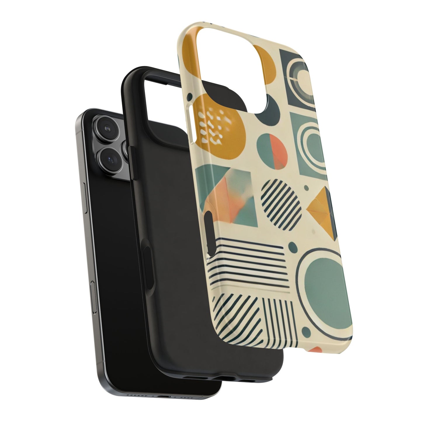 🔵 Geometric Pattern Phone Case | Stylish & Durable iPhone Cover 📱