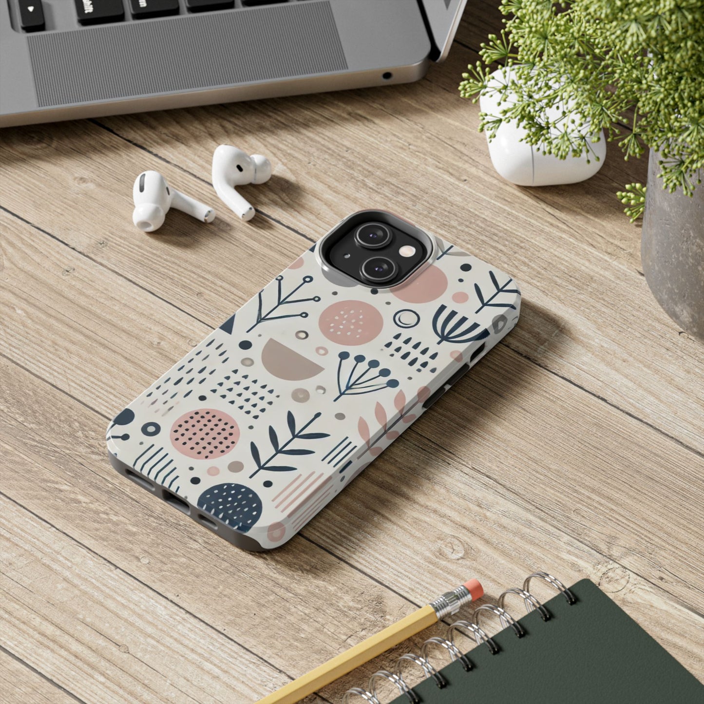 🎨 Minimal Geometric Pattern Phone Case | Stylish & Durable iPhone Cover 📱