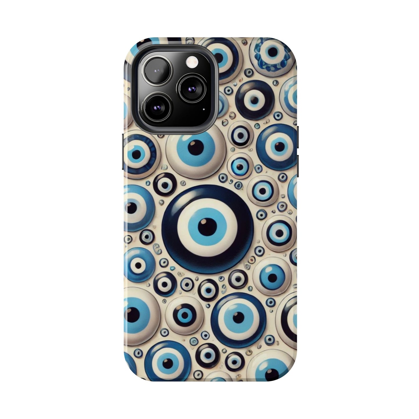 Evil Eye iPhone Case 🧿 | Protective and Stylish Design, Shockproof for iPhone 16 to 12 Pro Max 📱