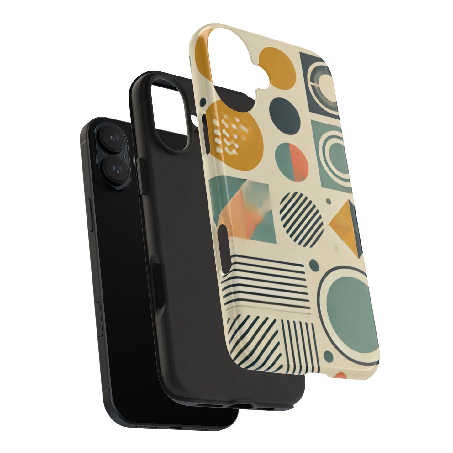 🔵 Geometric Pattern Phone Case | Stylish & Durable iPhone Cover 📱