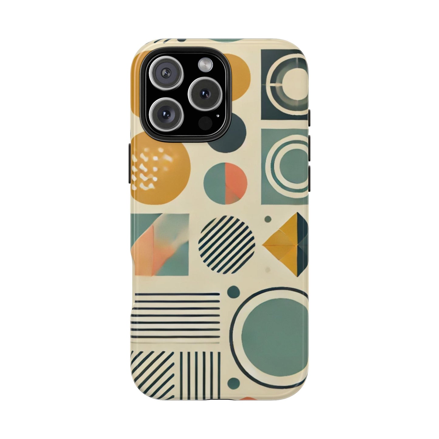 🔵 Geometric Pattern Phone Case | Stylish & Durable iPhone Cover 📱