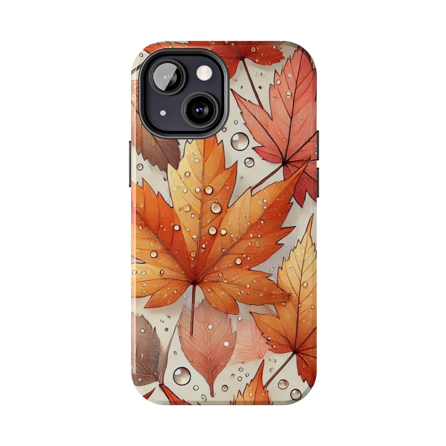 Autumn Leaves iPhone Case 🍁 | Fall-Inspired Design, Shockproof Protection for iPhone 16 to 12 Pro Max 📱