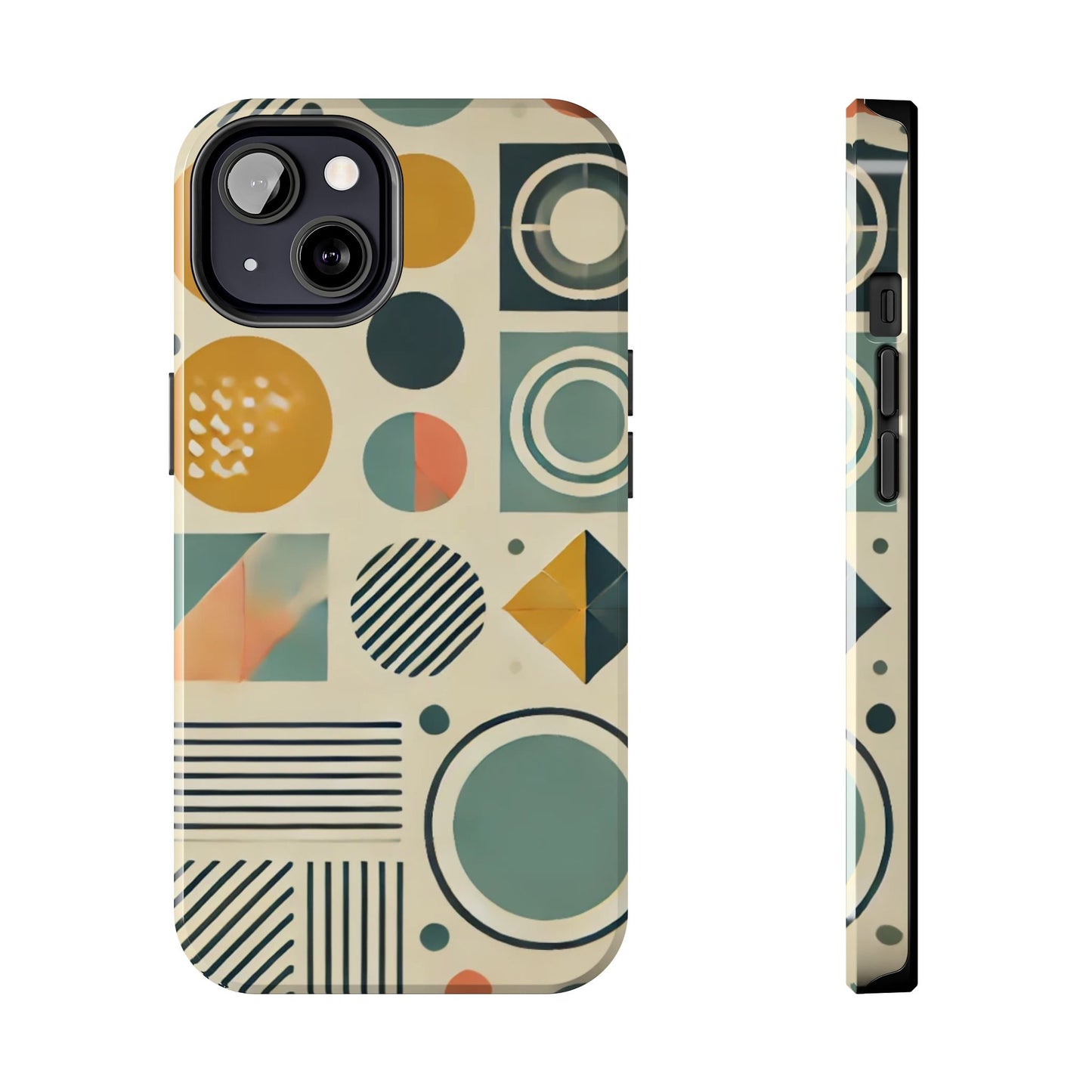 🔵 Geometric Pattern Phone Case | Stylish & Durable iPhone Cover 📱