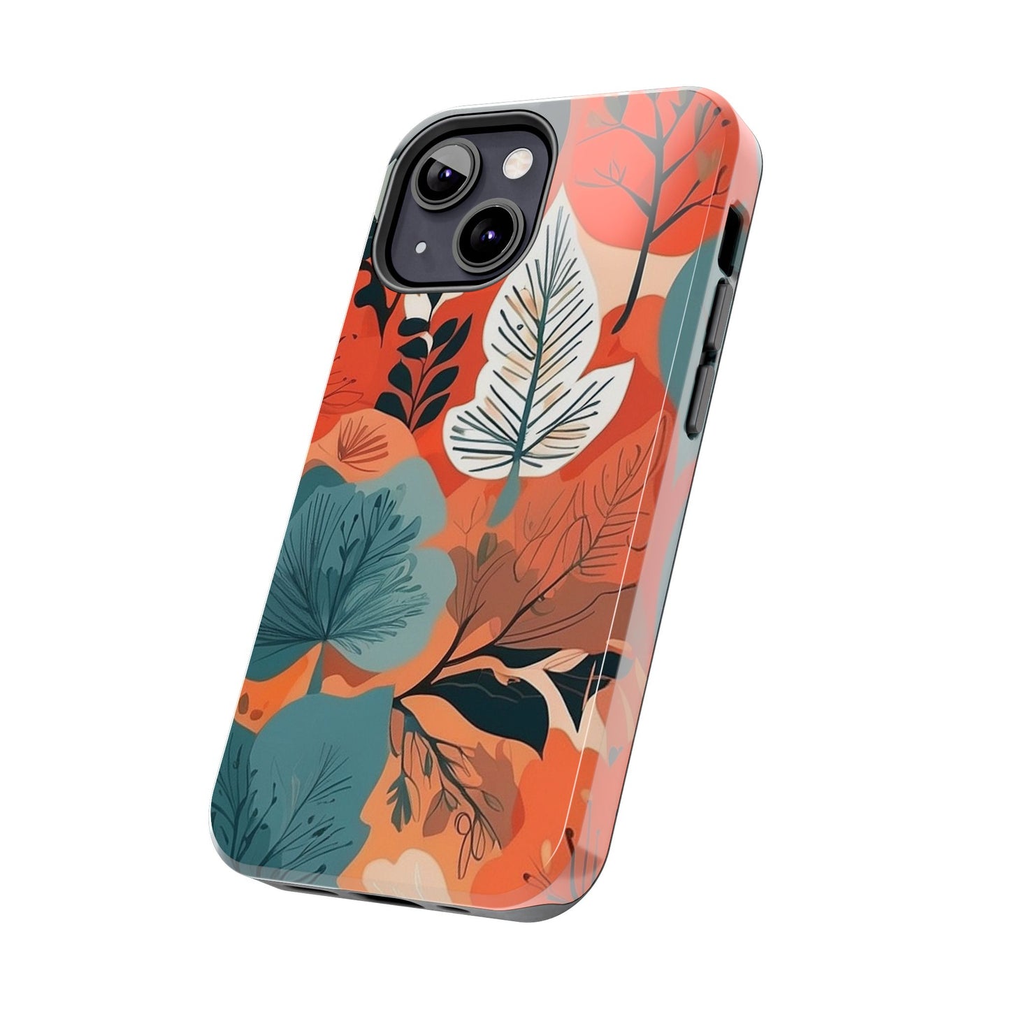 Autumn Leaf iPhone Case 🍁 | Warm Botanical Design, Shockproof Protection for iPhone 16 to 12 Pro Max 📱