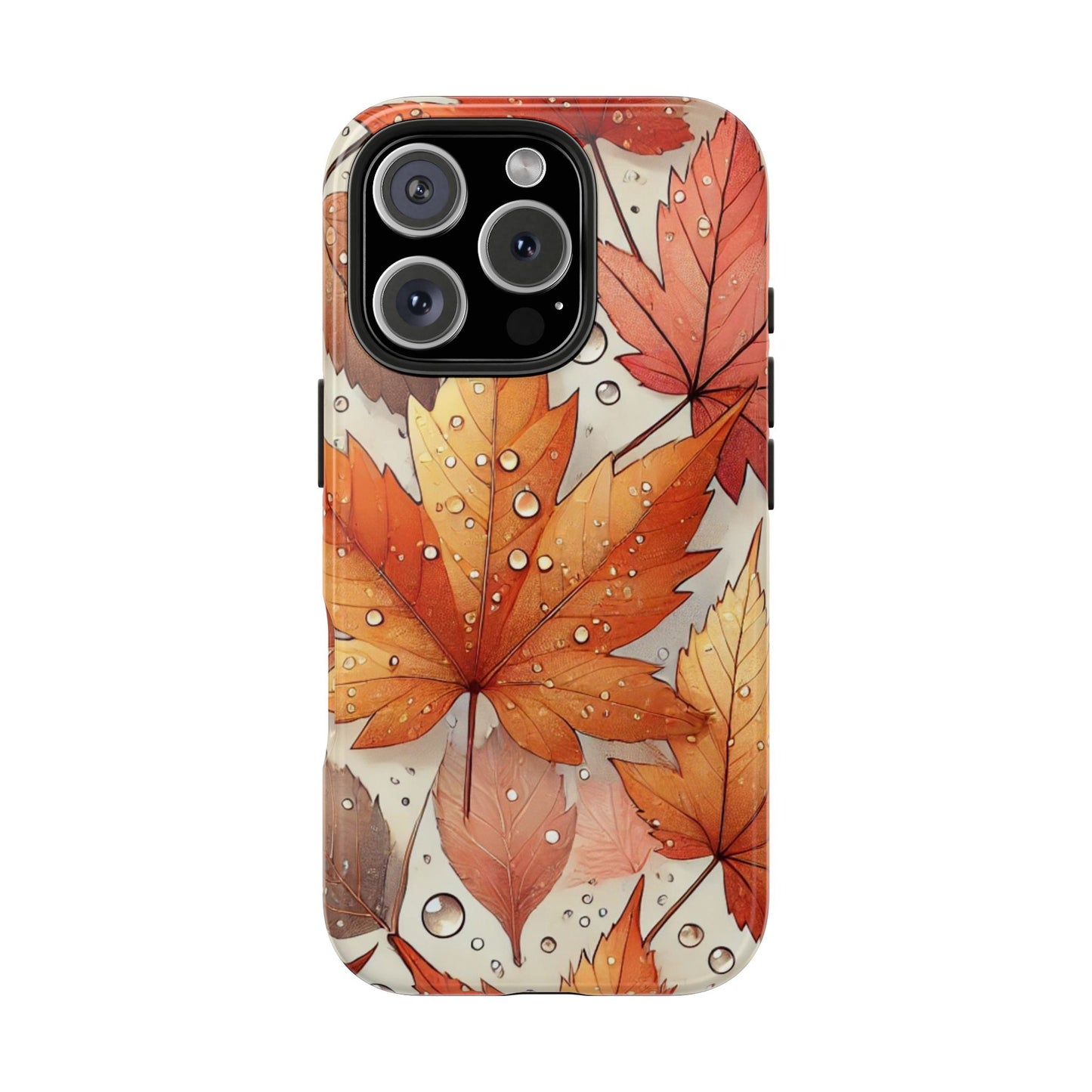 Autumn Leaves iPhone Case 🍁 | Fall-Inspired Design, Shockproof Protection for iPhone 16 to 12 Pro Max 📱