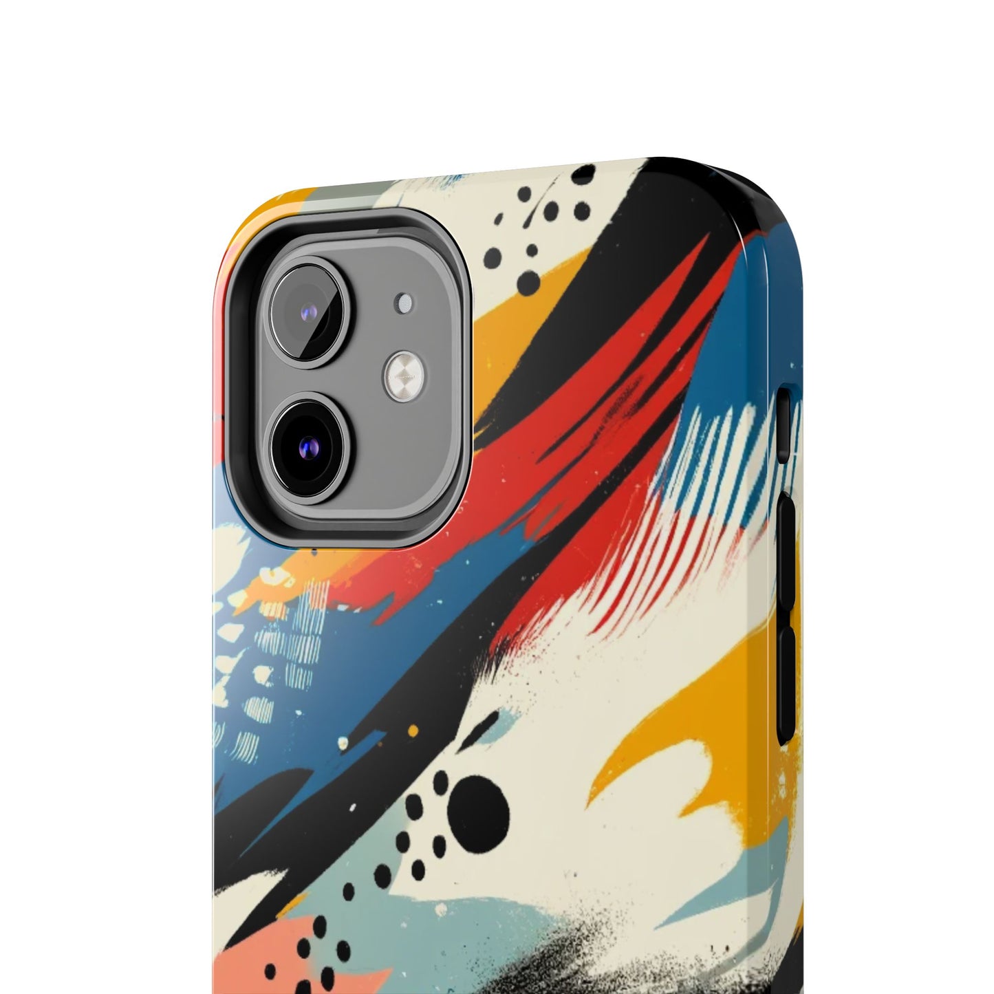 🎨 Vibrant Abstract Brushstroke Phone Case | Bold & Durable iPhone Cover 📱