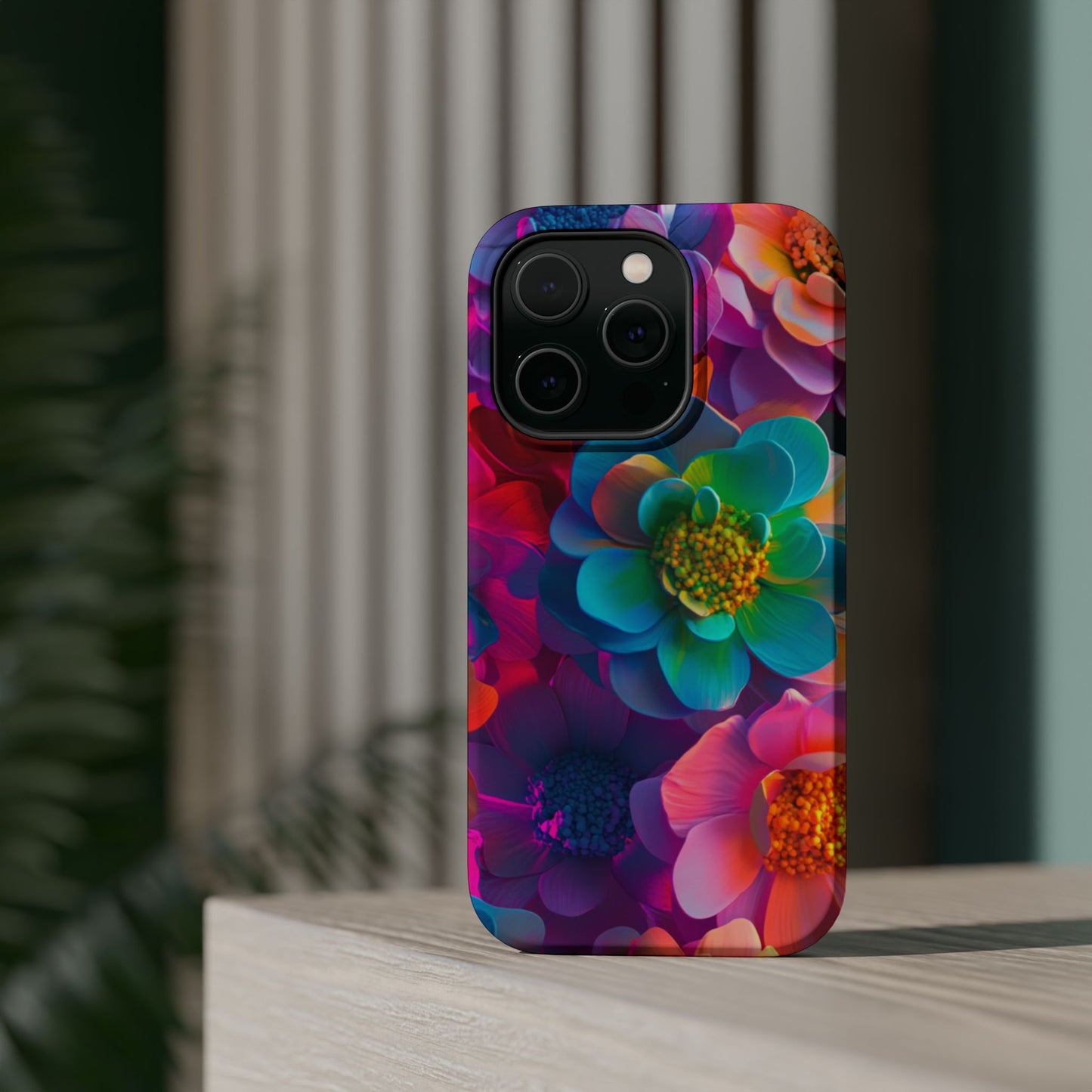 🌺 Vibrant Bloom Phone Case with 3D Neon Florals 🌺