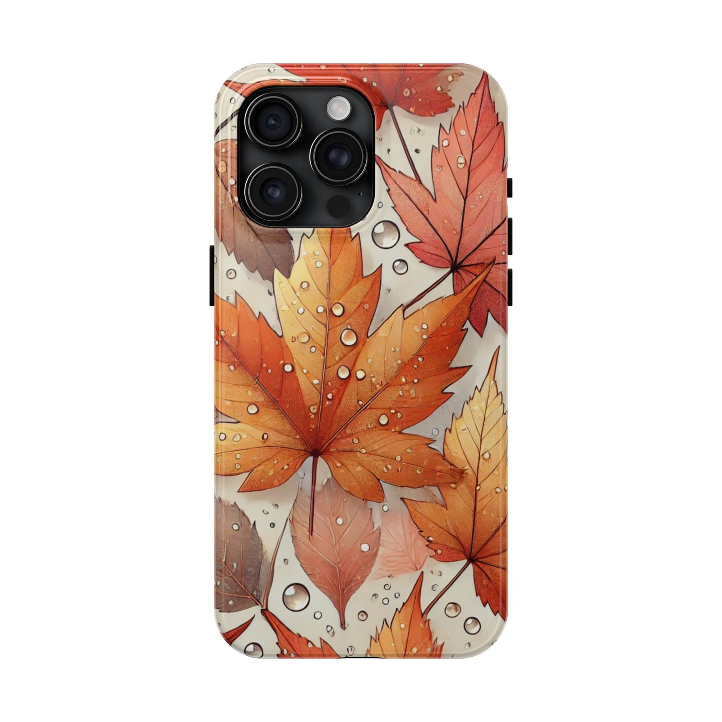 Autumn Leaves iPhone Case 🍁 | Fall-Inspired Design, Shockproof Protection for iPhone 16 to 12 Pro Max 📱