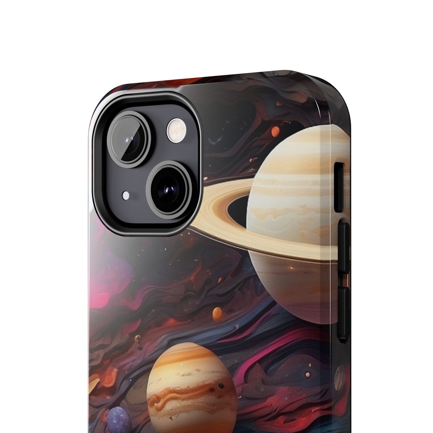 Galaxy Planet iPhone Case 🌌 | Cosmic Design, Shockproof Protection for iPhone 16 to 12 Pro Max