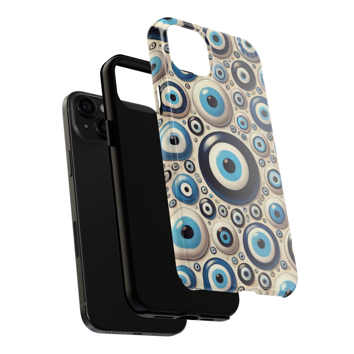 Evil Eye iPhone Case 🧿 | Protective and Stylish Design, Shockproof for iPhone 16 to 12 Pro Max 📱