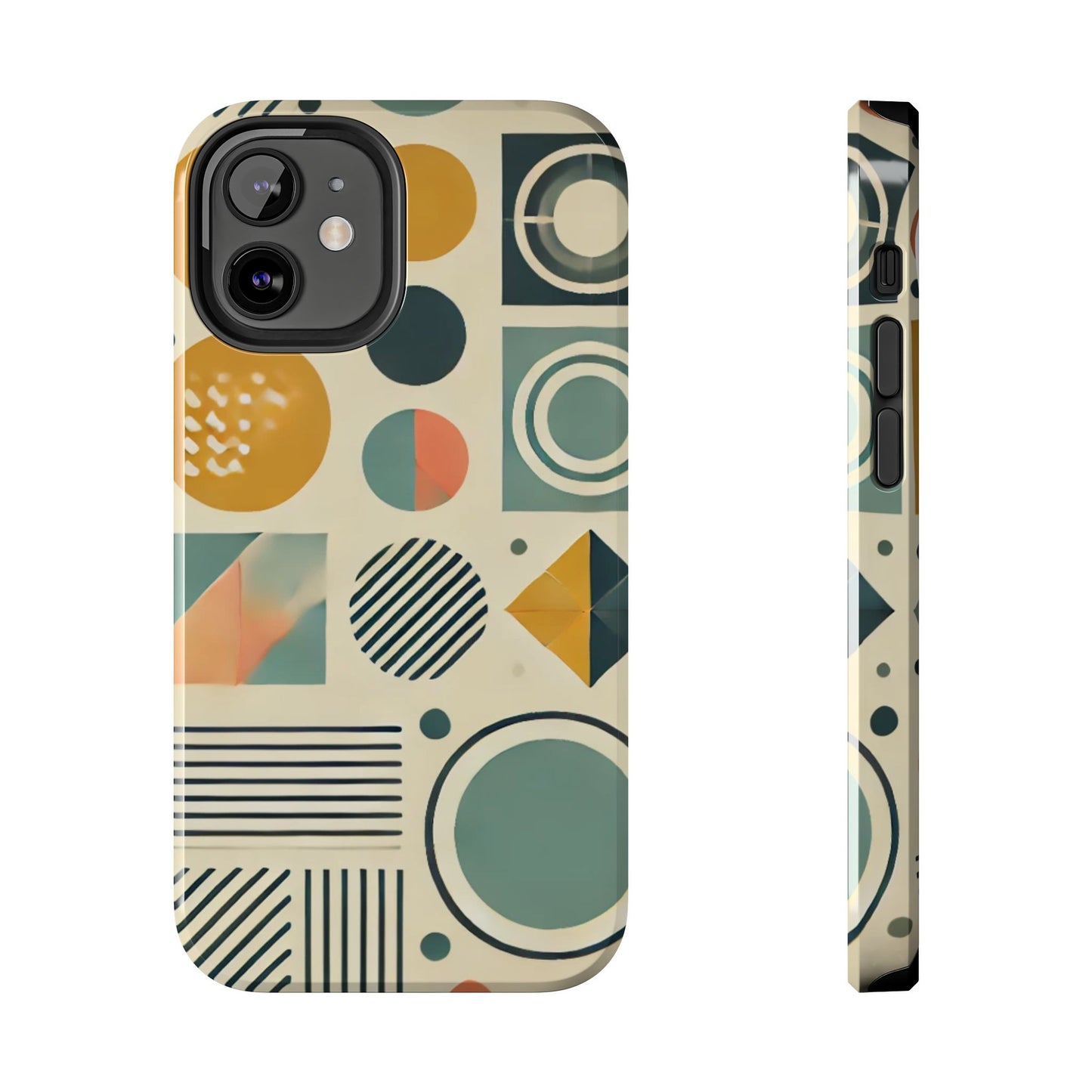 🔵 Geometric Pattern Phone Case | Stylish & Durable iPhone Cover 📱