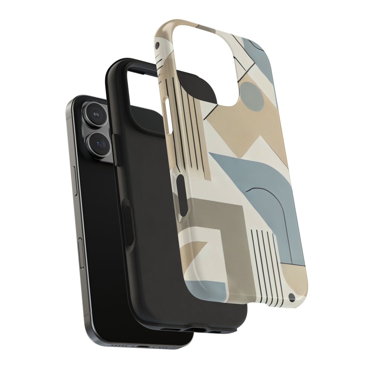 🎨 Modern Abstract Geometry Phone Case | Sleek & Durable iPhone Cover 📱