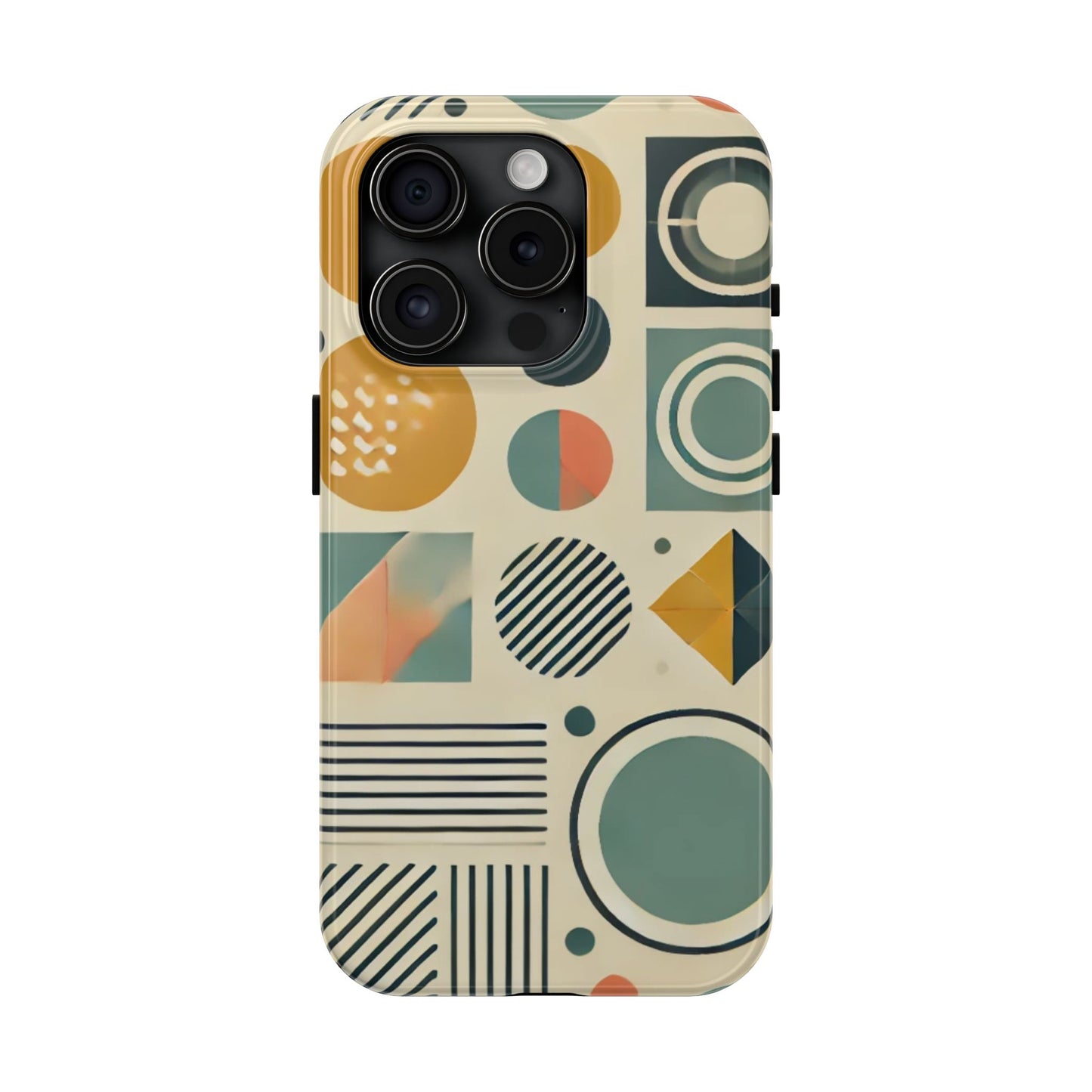 🔵 Geometric Pattern Phone Case | Stylish & Durable iPhone Cover 📱