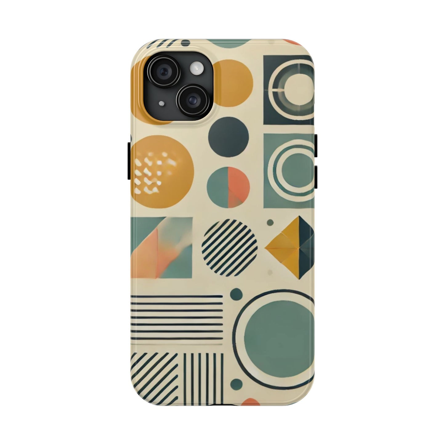 🔵 Geometric Pattern Phone Case | Stylish & Durable iPhone Cover 📱